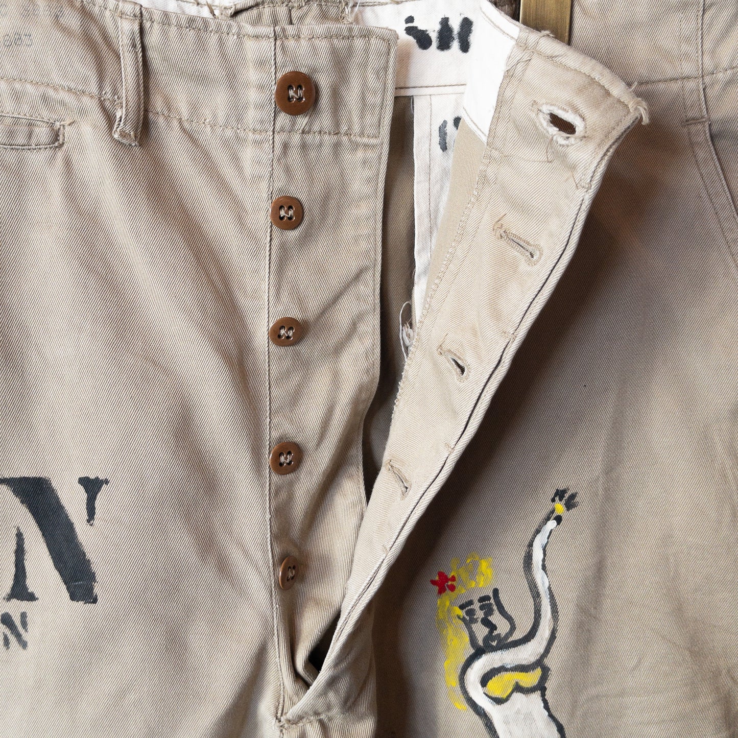 SHANANAMIL GYPSY USN PINUP HAND DRAWN CHINO PANTS VINTAGE VAR.2