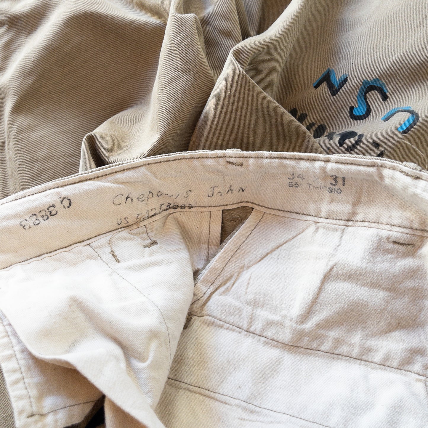 SHANANAMIL GYPSY USN PINUP HAND DRAWN CHINO PANTS VINTAGE VAR.2