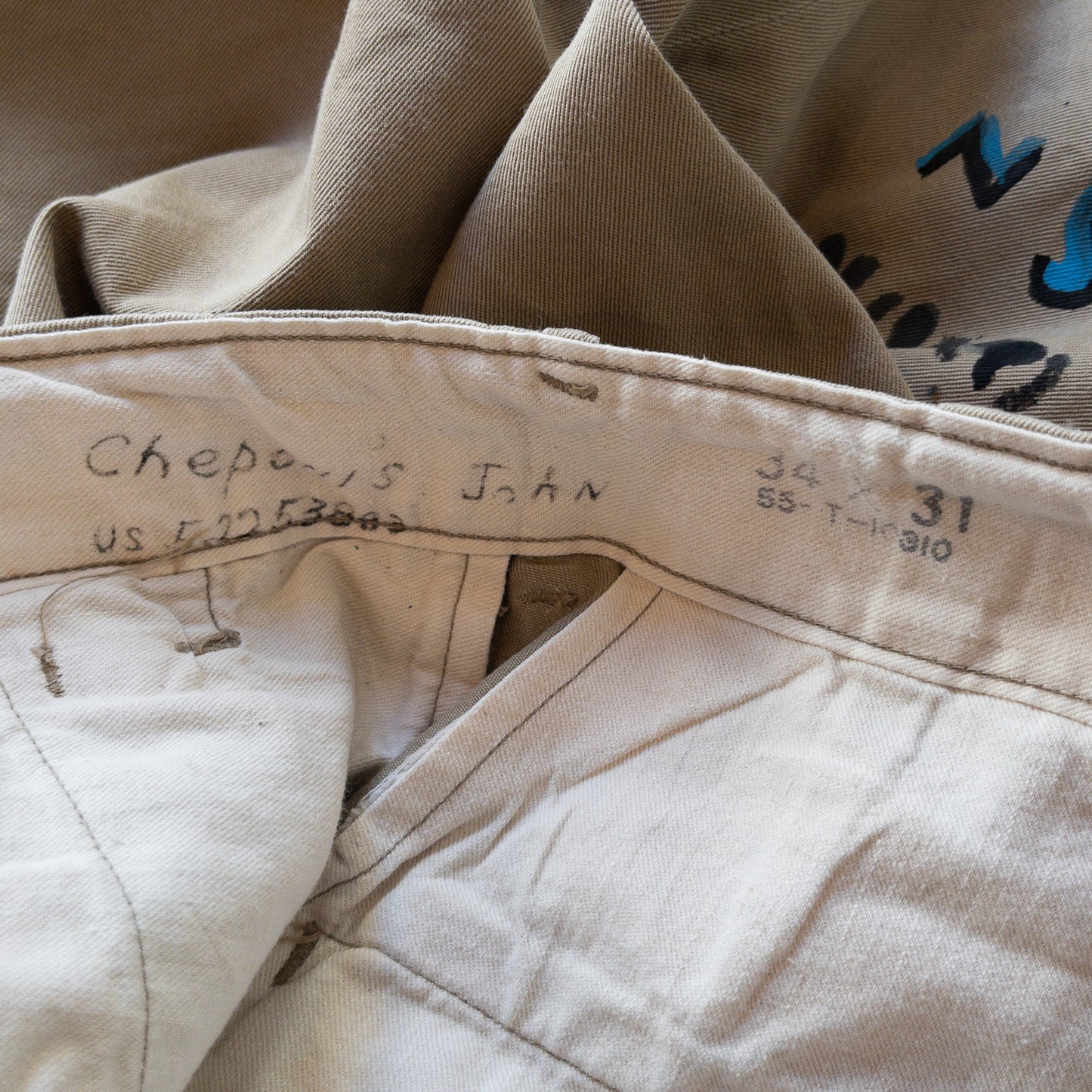 SHANANAMIL GYPSY USN PINUP HAND DRAWN CHINO PANTS VINTAGE VAR.2