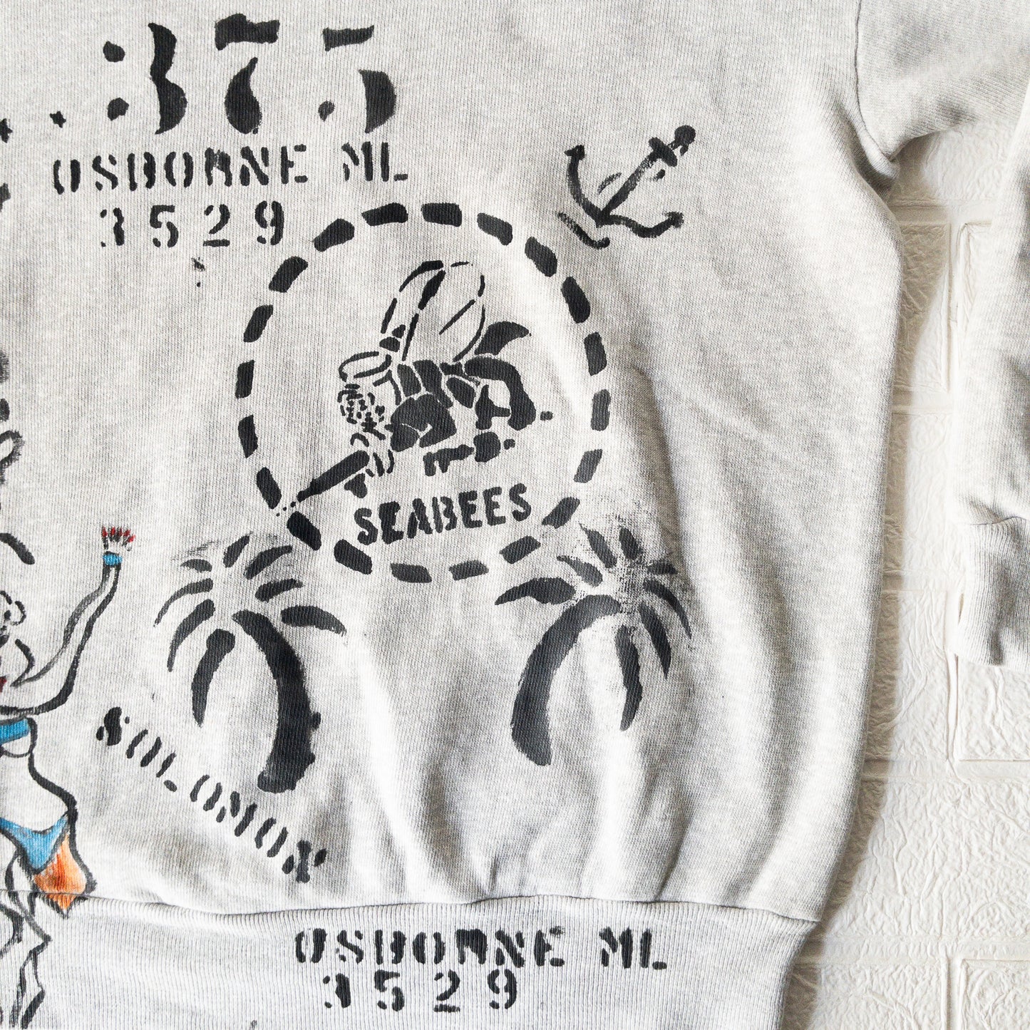 SHANANAMIL GYPSY USN PINUP HAND DRAWN VINTAGE SWEAT SHIRTS LIMITED EDITION 006