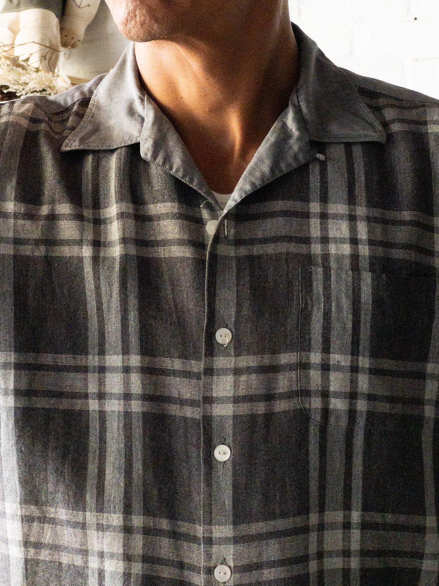BLUMINGDALE'S BLACK CHECK SHIRTS 60'S VINTAGE
