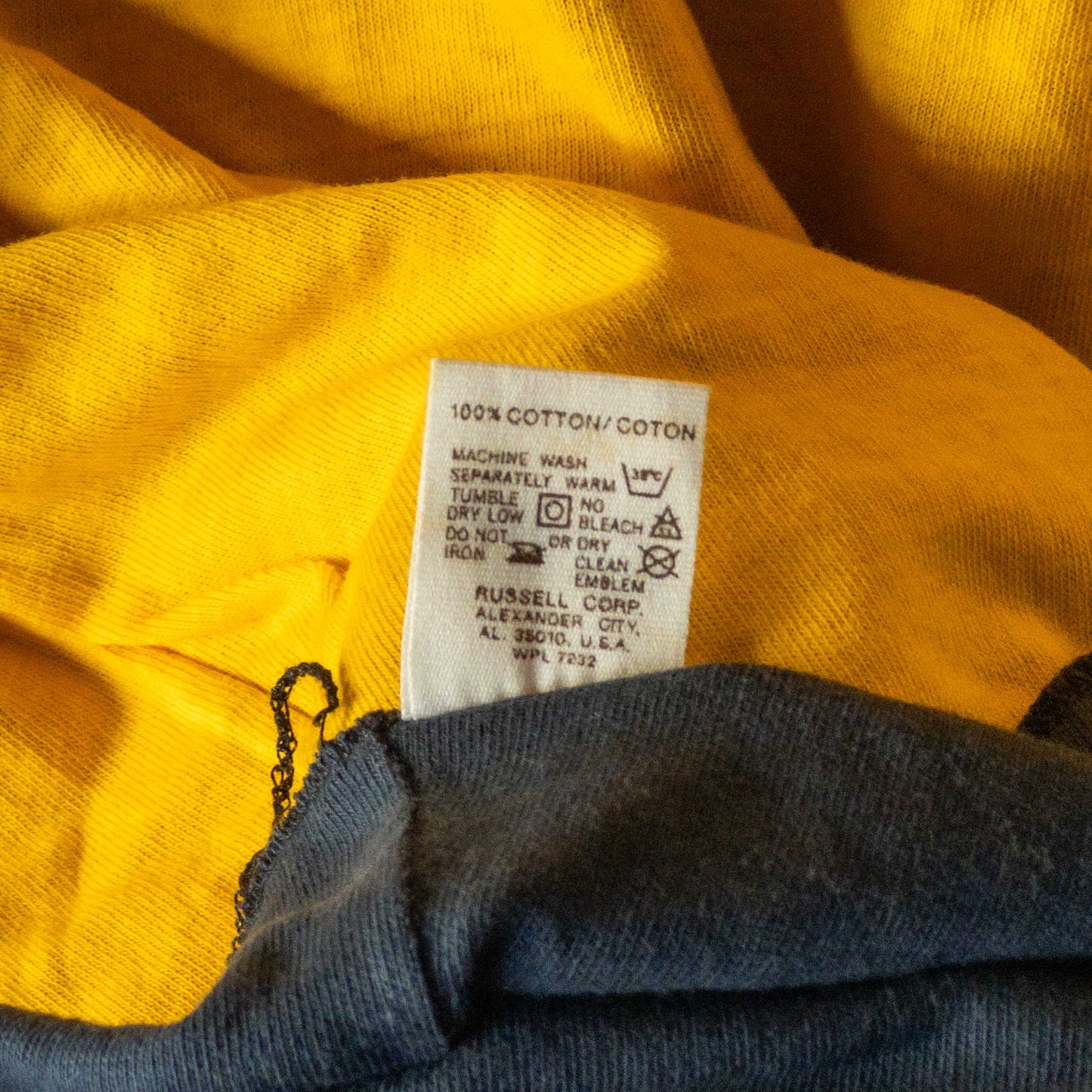 RUSELL REVERSIBLE TEE SHIRTS 1970'S DEAD STOCK