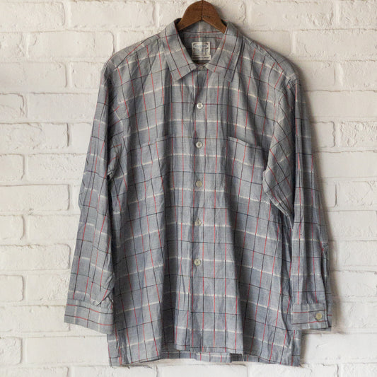 PILGRIM JACQUARD PETTERN MODERN CLASSIC LONG SLEEVE SHIRTS 1950's DEAD STOCK