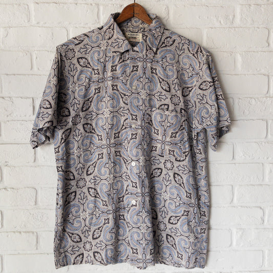 ARROW PAISLEY PRINT BOX SHIRTS 60'S VINTAGE