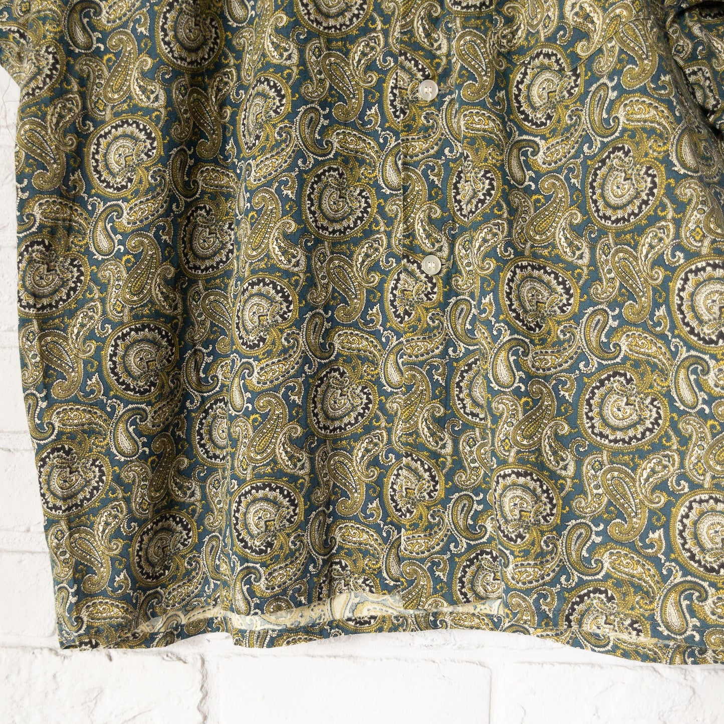 BALSAM PAISLEY PRINT B.D. BOX SHIRTS 50'-60'S DEAD STOCK