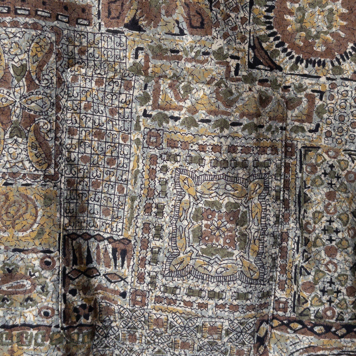 PLAYMATES BATIK PRINT B.D. BOX SHIRTS 50'-60'S DEAD STOCK