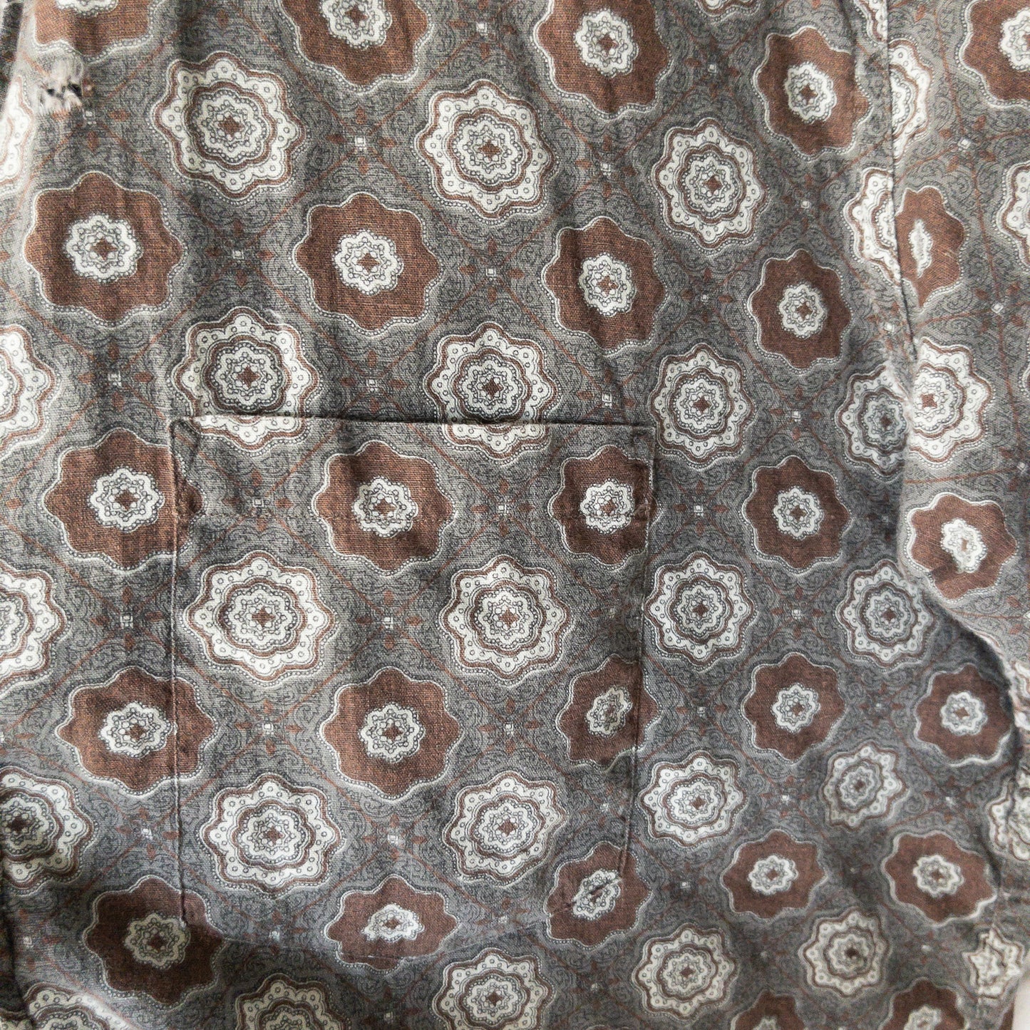 BRENT B.D.FINE PATTERN PRINT SHIRTS 60'S VINTAGE