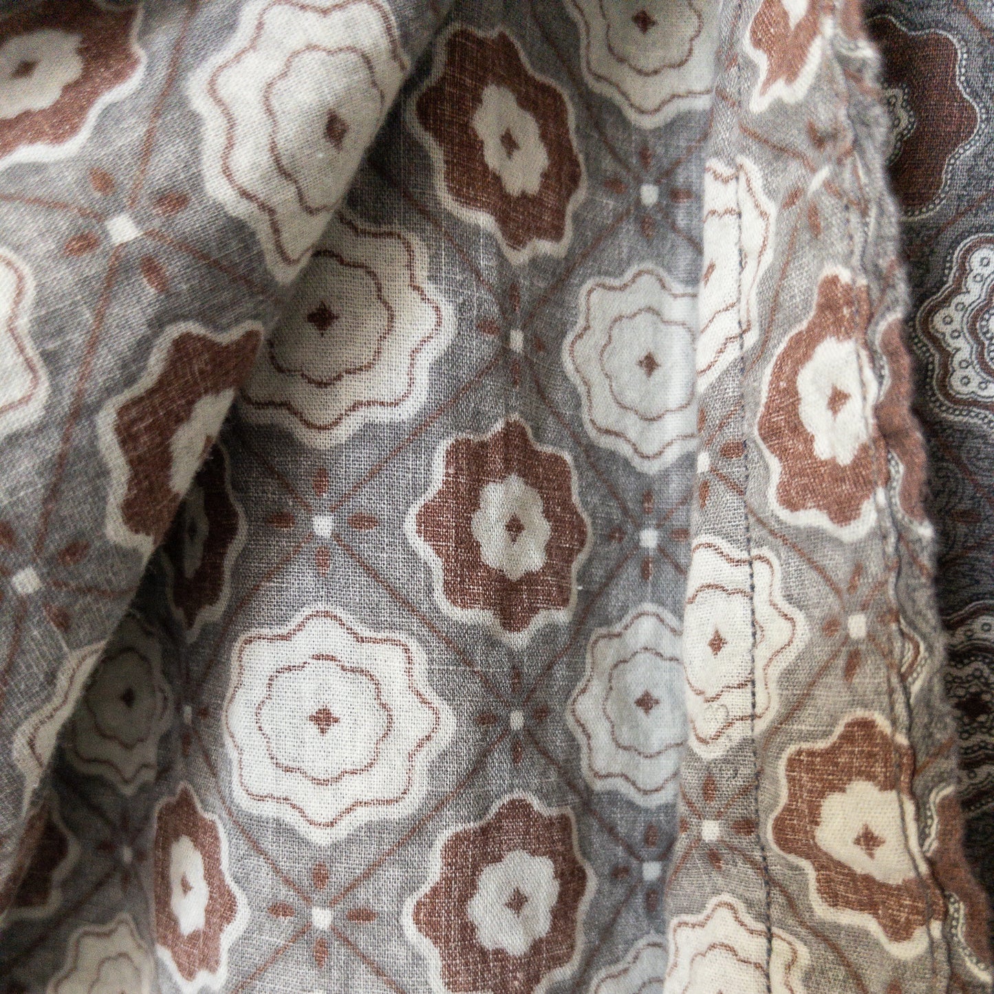 BRENT B.D.FINE PATTERN PRINT SHIRTS 60'S VINTAGE