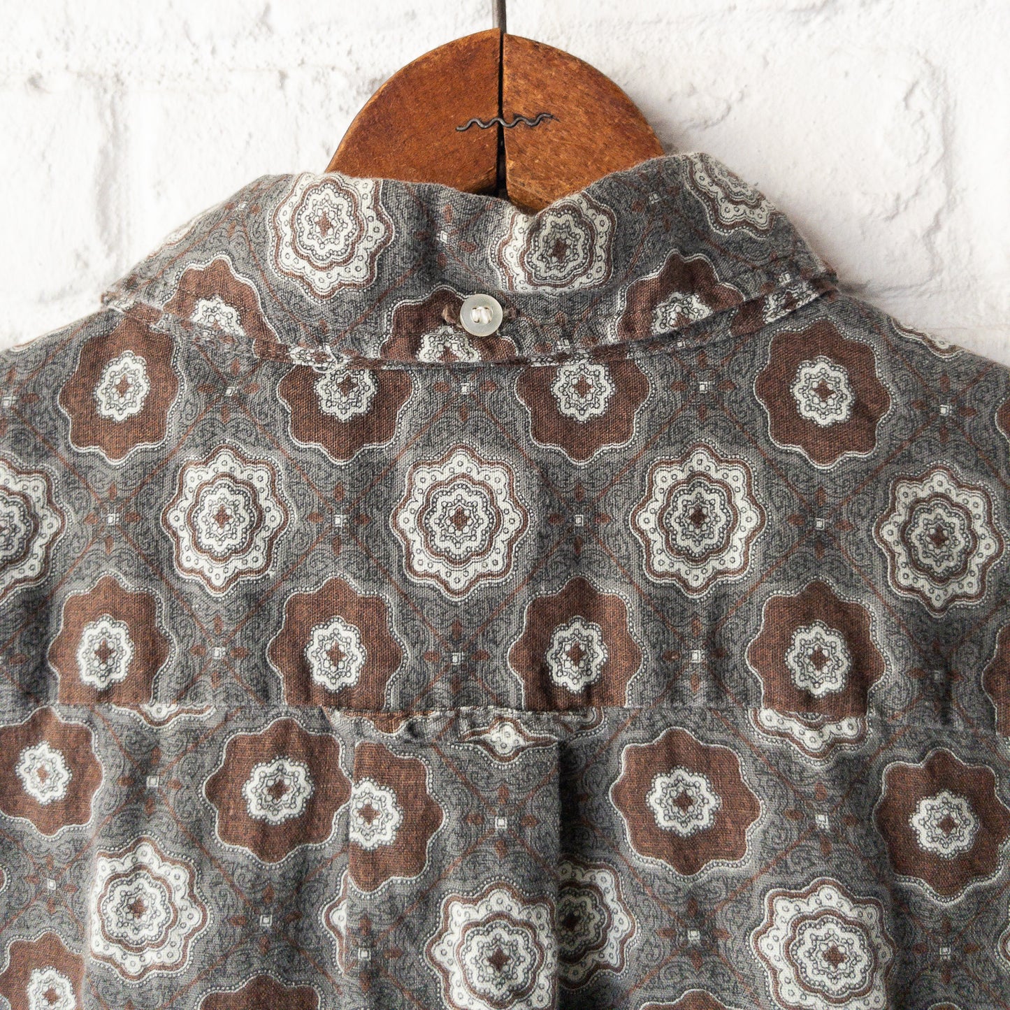 BRENT B.D.FINE PATTERN PRINT SHIRTS 60'S VINTAGE