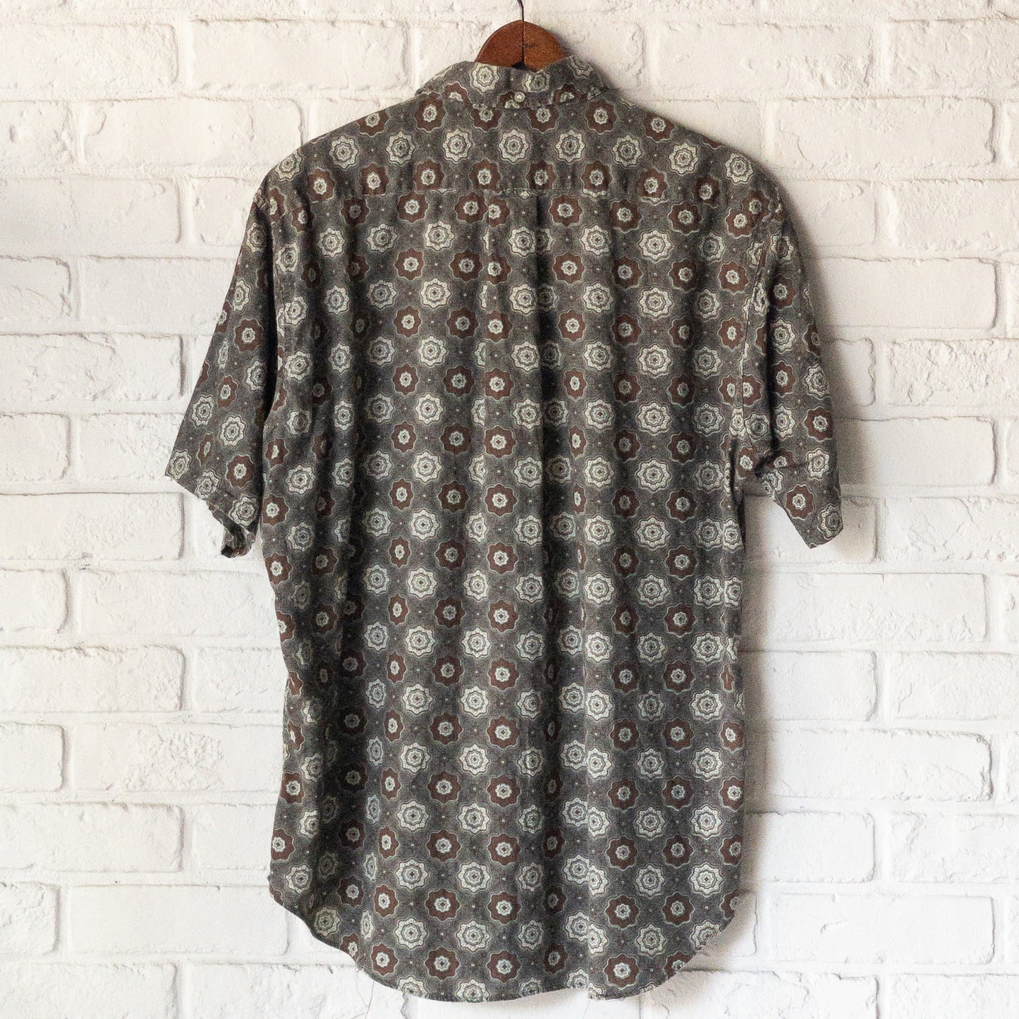 BRENT B.D.FINE PATTERN PRINT SHIRTS 60'S VINTAGE