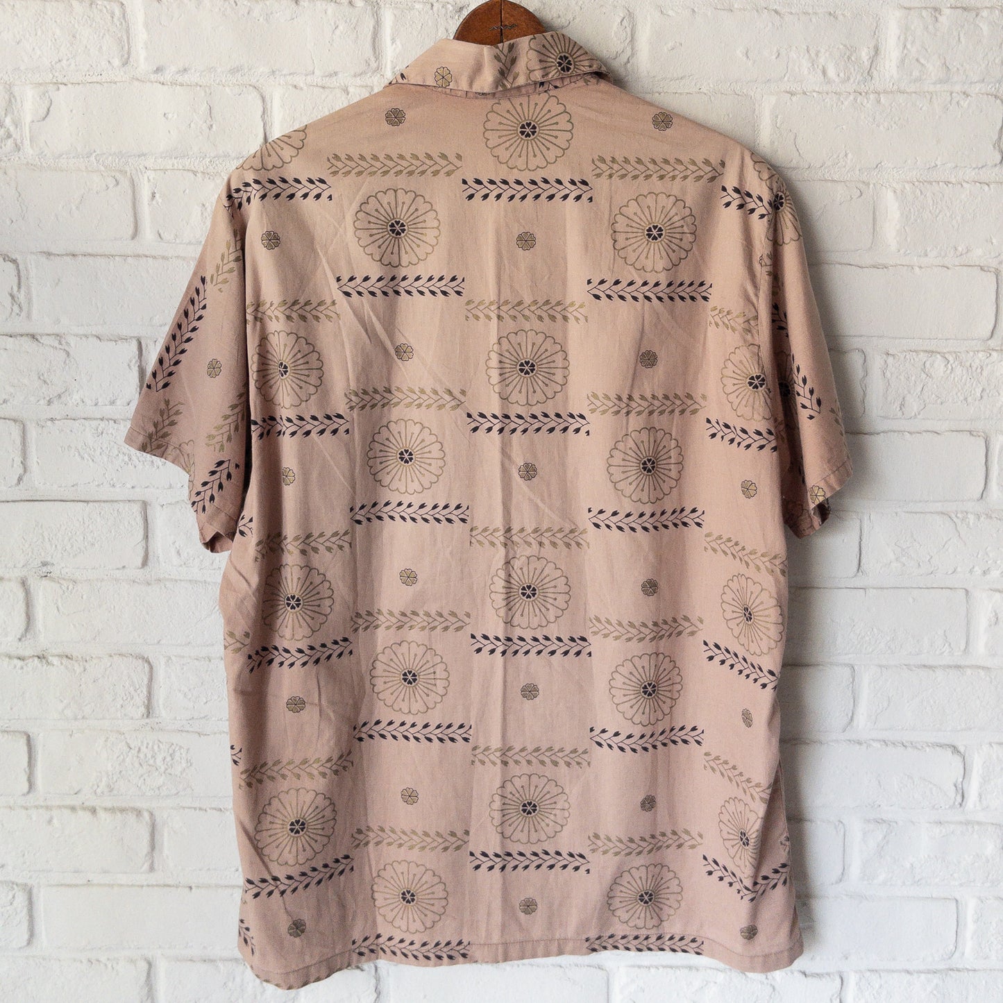 CALIFORNIA FINE PATTERN OPEN COLOR SHIRTS 50'S VINTAGE