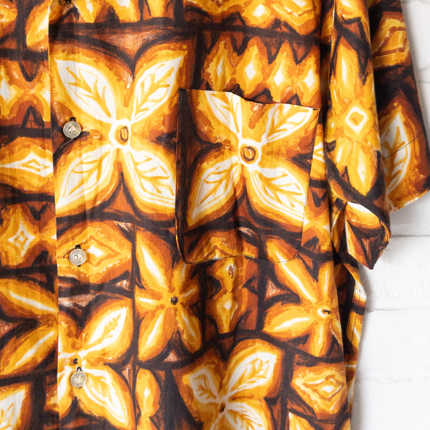 COQUINA COURT BATIK PATTERN OPEN COLOR SHIRTS 50'-60'S NOS