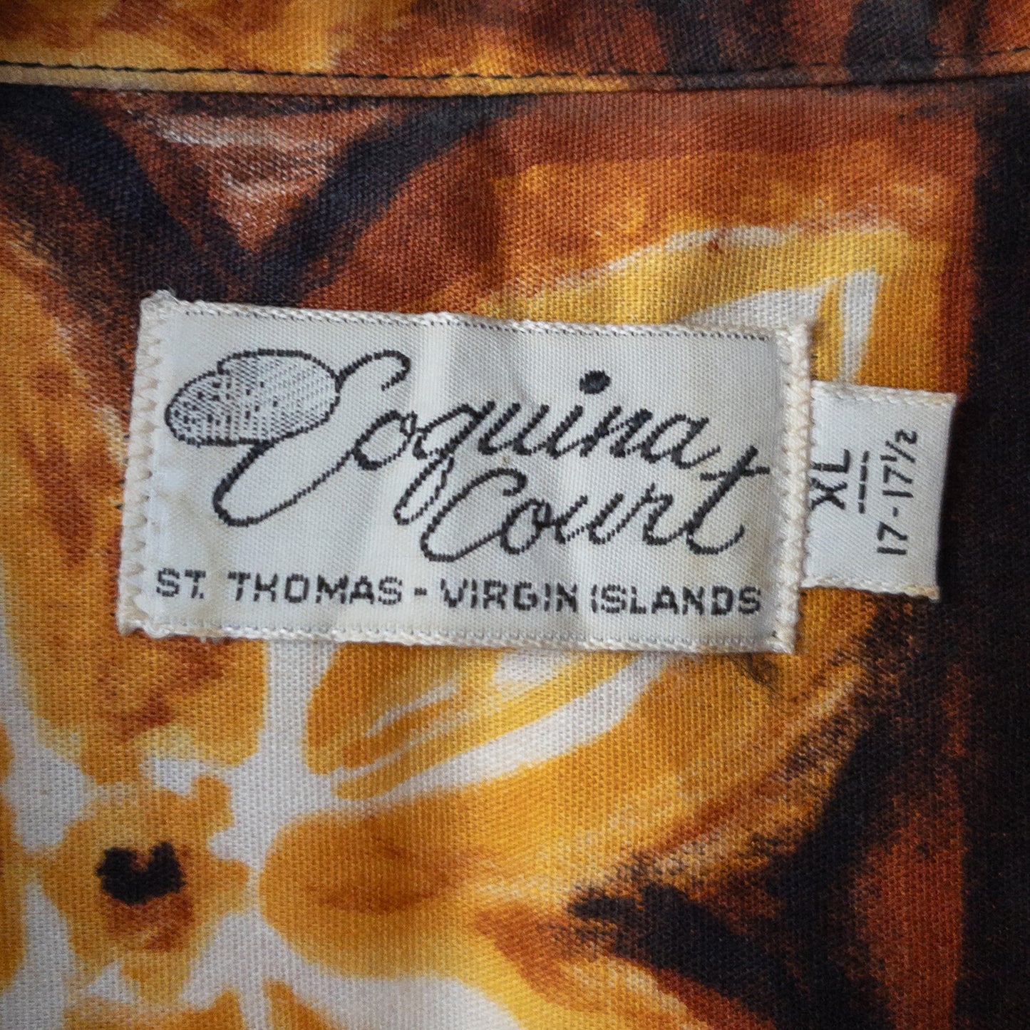 COQUINA COURT BATIK PATTERN OPEN COLOR SHIRTS 50'-60'S NOS