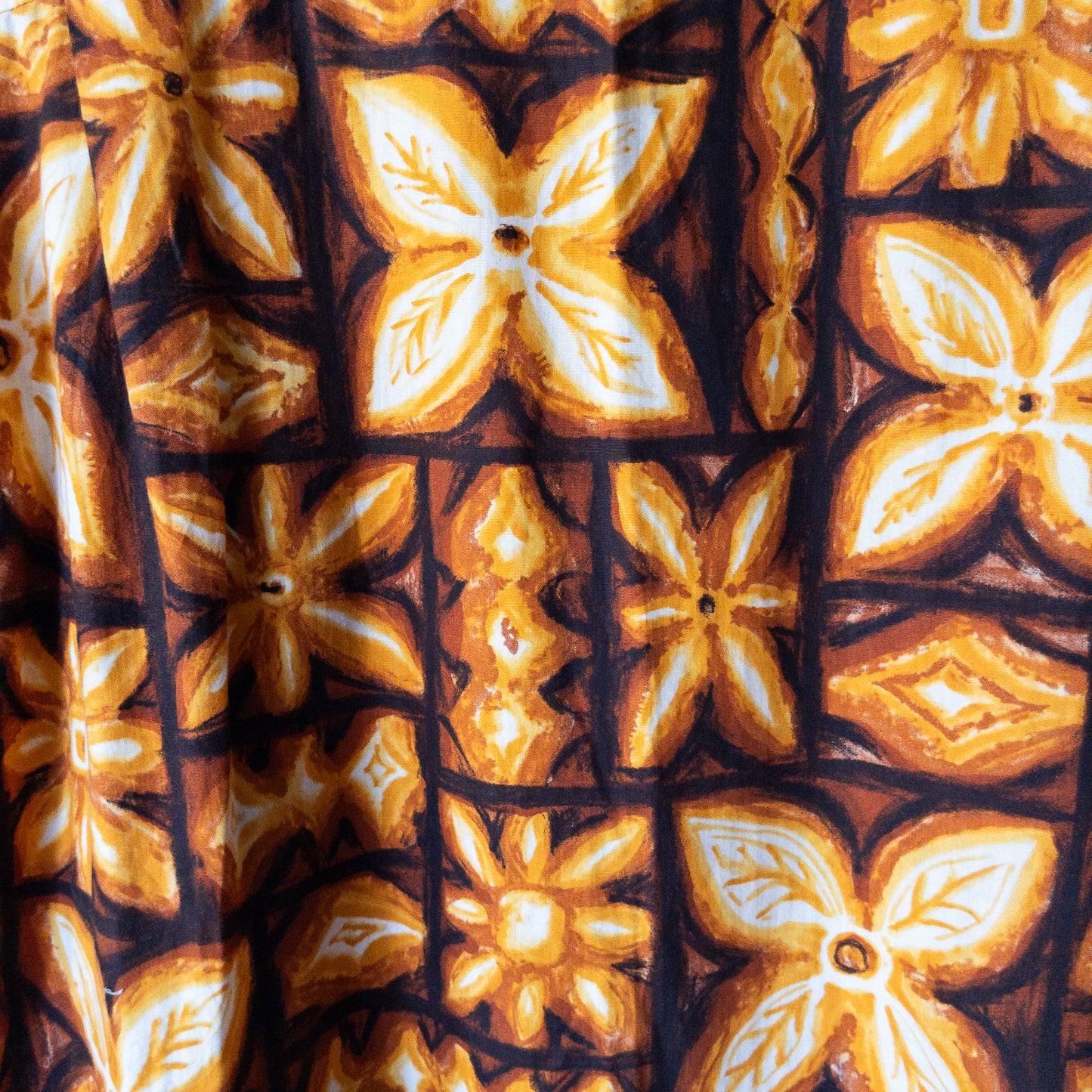 COQUINA COURT BATIK PATTERN OPEN COLOR SHIRTS 50'-60'S NOS
