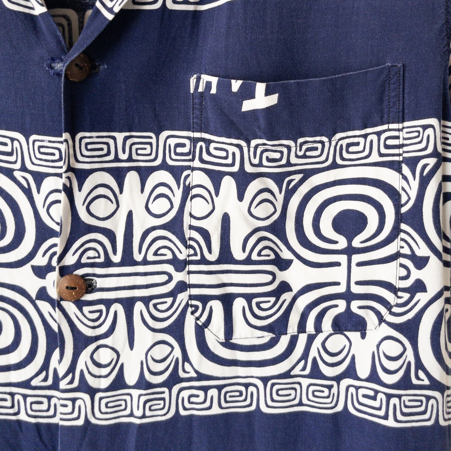 FELIX TAHITI POLINESIAN SAMOADYED INK PRINT SHIRTS VINTAGE 50'S