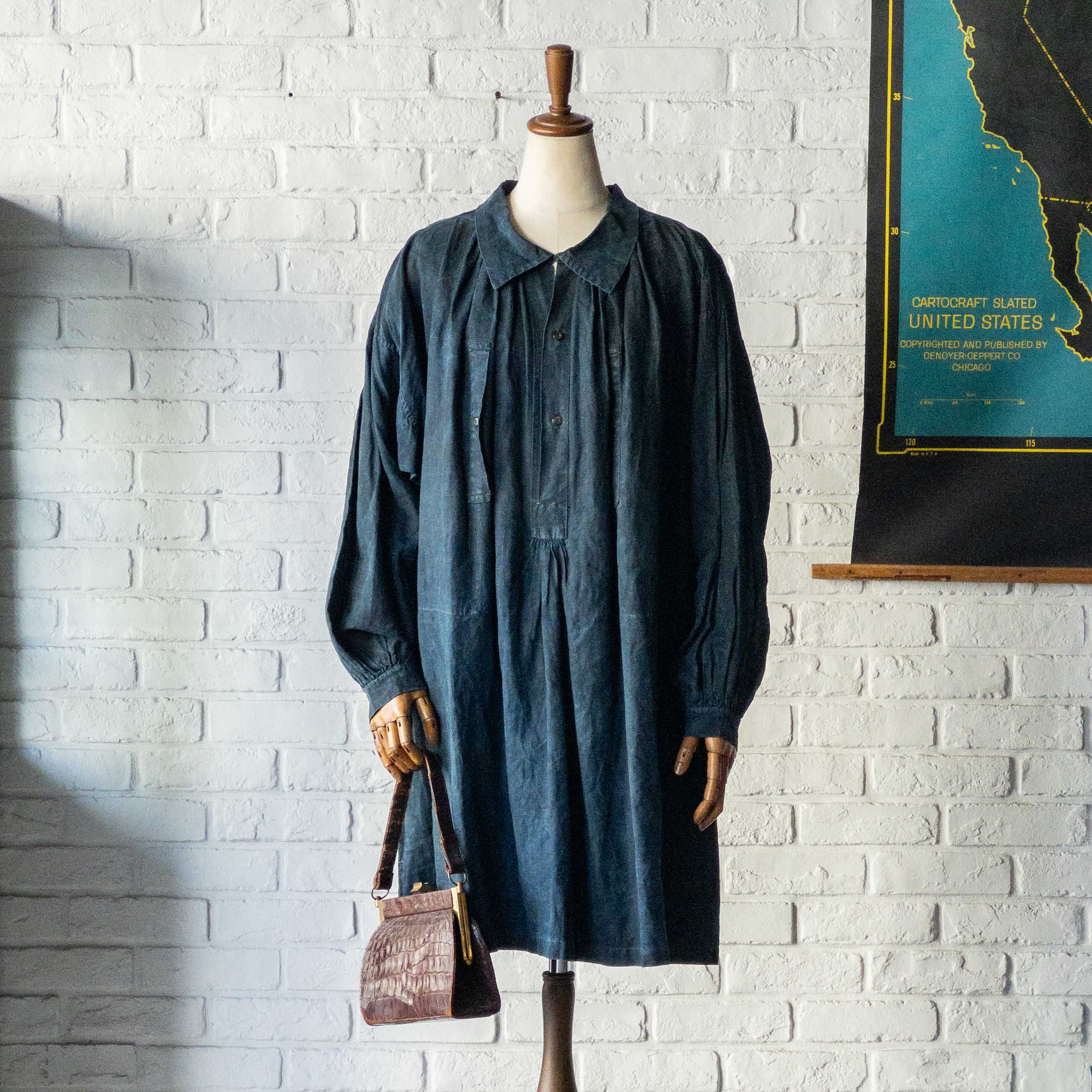 French vintage リネンスモック　1890s 襤褸　klasica FRENCH SHEPERD'S LINEN SMOCK 1900'S VINTAGE Var.1 – WANDERER