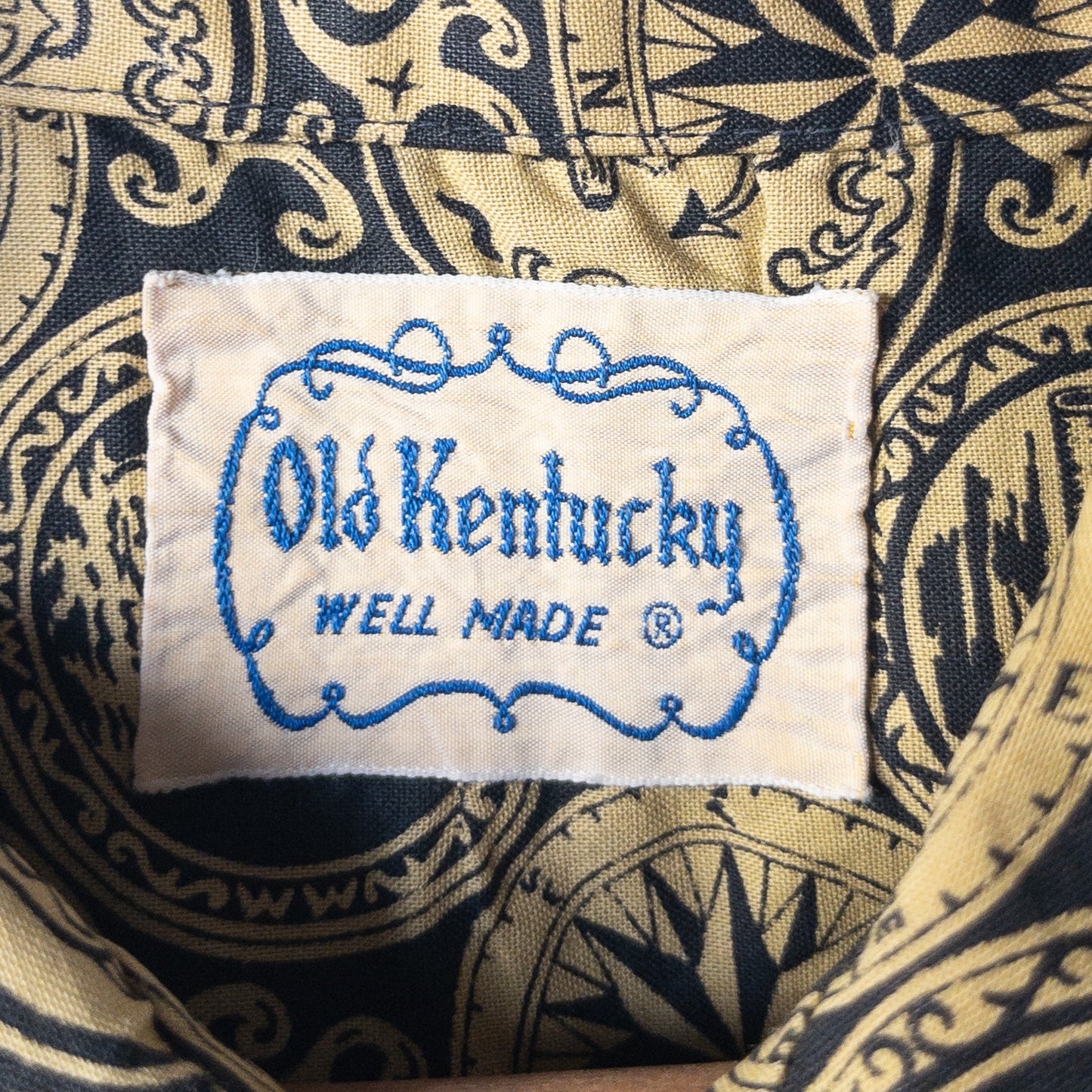 OLD KENTUCKY OPEN COLOR LONG SLEEVESHIRTS 50'S ALMOST DEAD STOCK