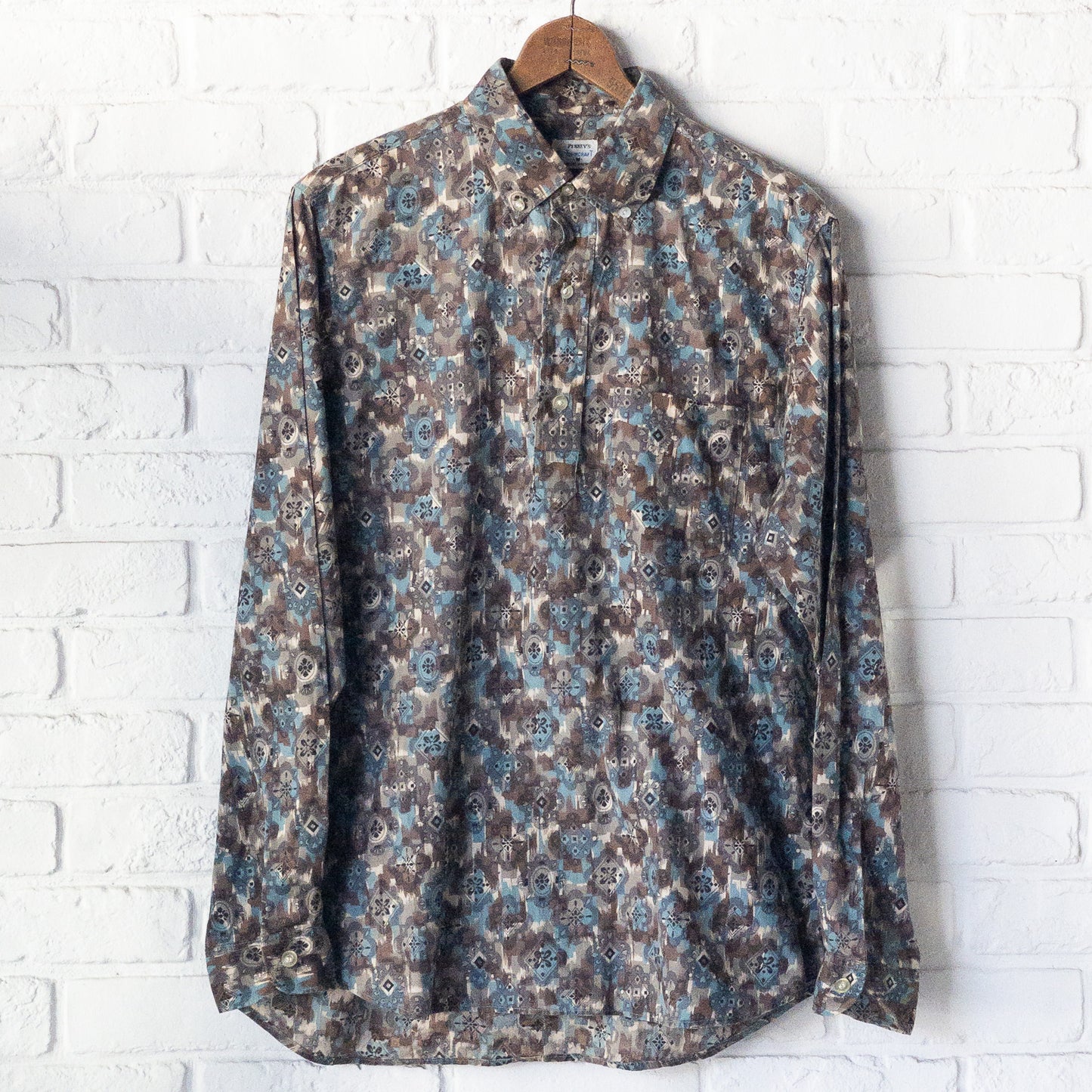 TOWNCRAFT PENNEY'S B.D. BATIK/FINE PETTERN PULLOVER SHIRTS 50-60'S VINTAGE