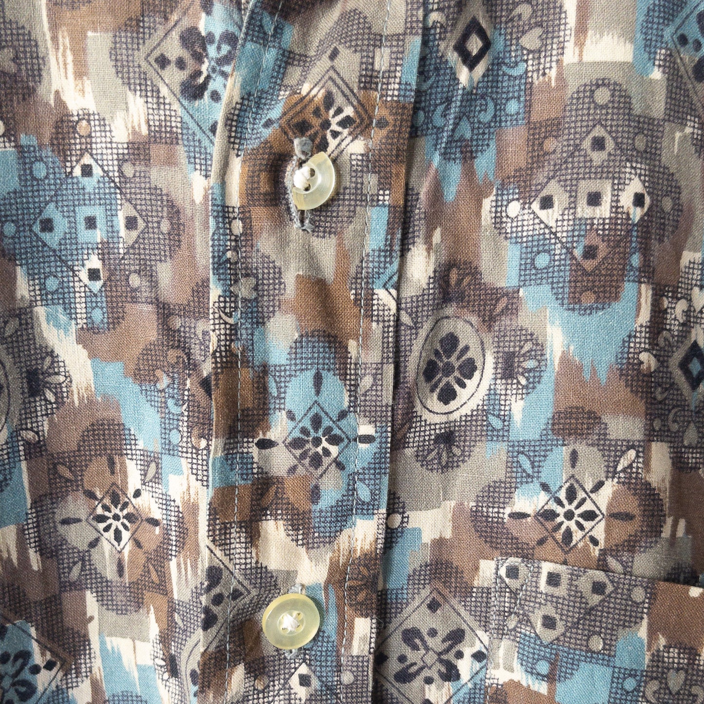 TOWNCRAFT PENNEY'S B.D. BATIK/FINE PETTERN PULLOVER SHIRTS 50-60'S VINTAGE