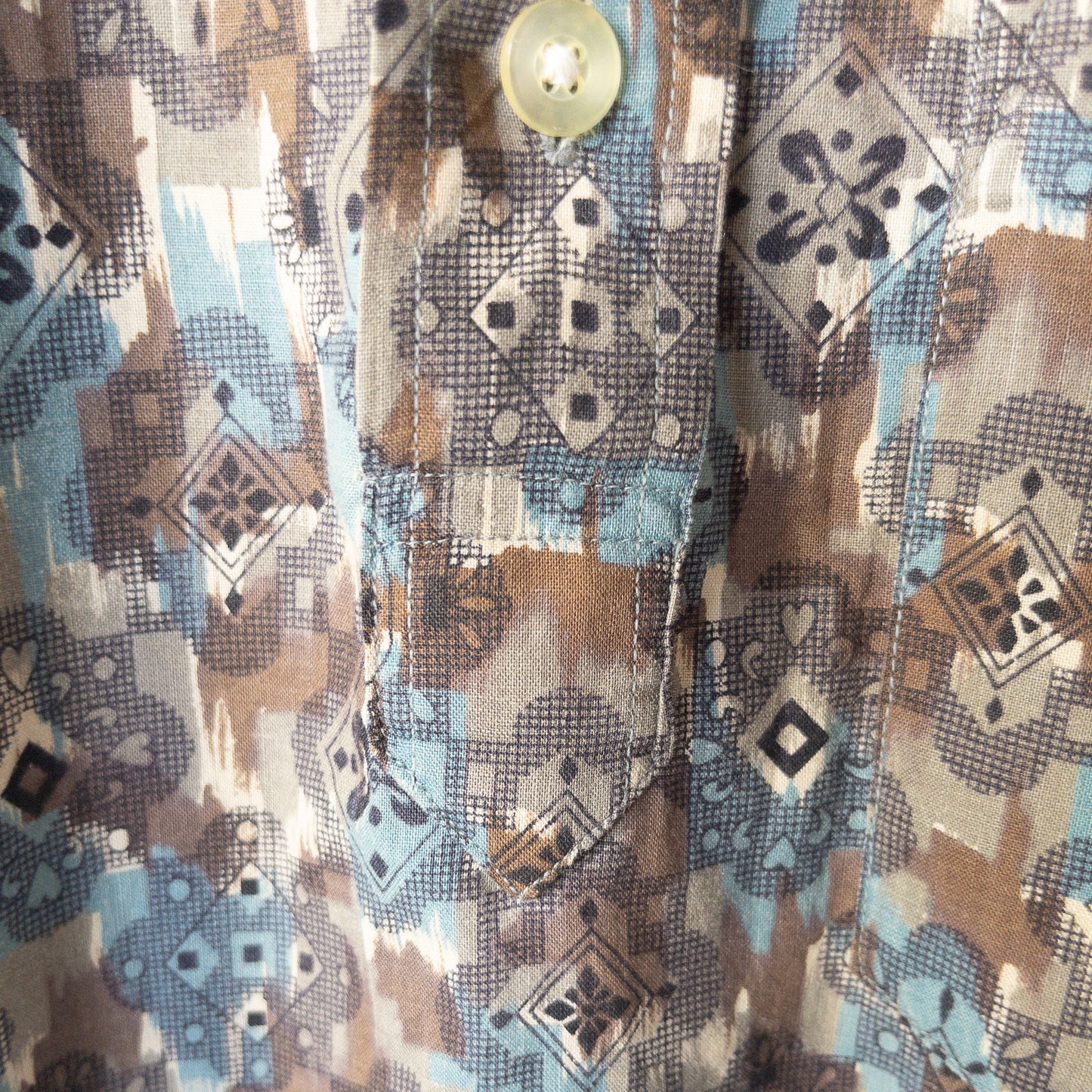 TOWNCRAFT PENNEY'S B.D. BATIK/FINE PETTERN PULLOVER SHIRTS 50-60'S VINTAGE