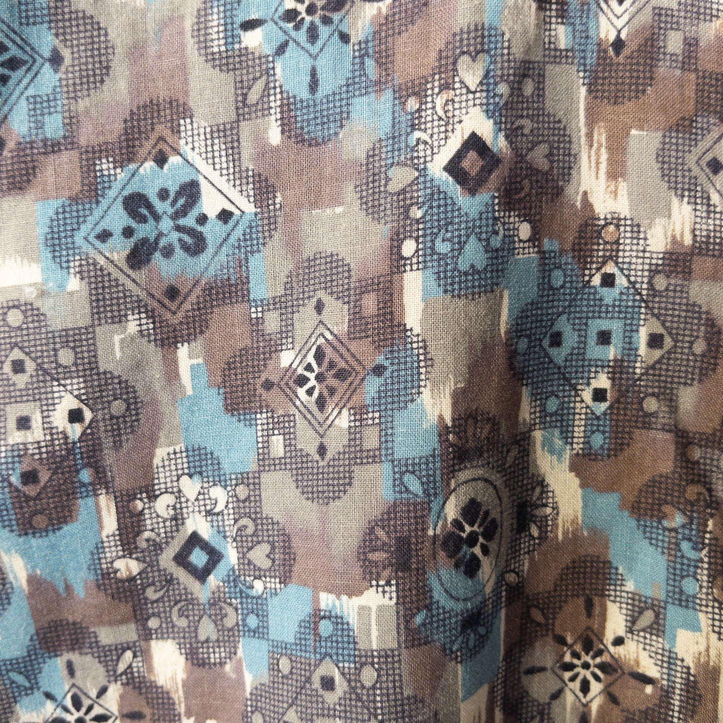TOWNCRAFT PENNEY'S B.D. BATIK/FINE PETTERN PULLOVER SHIRTS 50-60'S VINTAGE