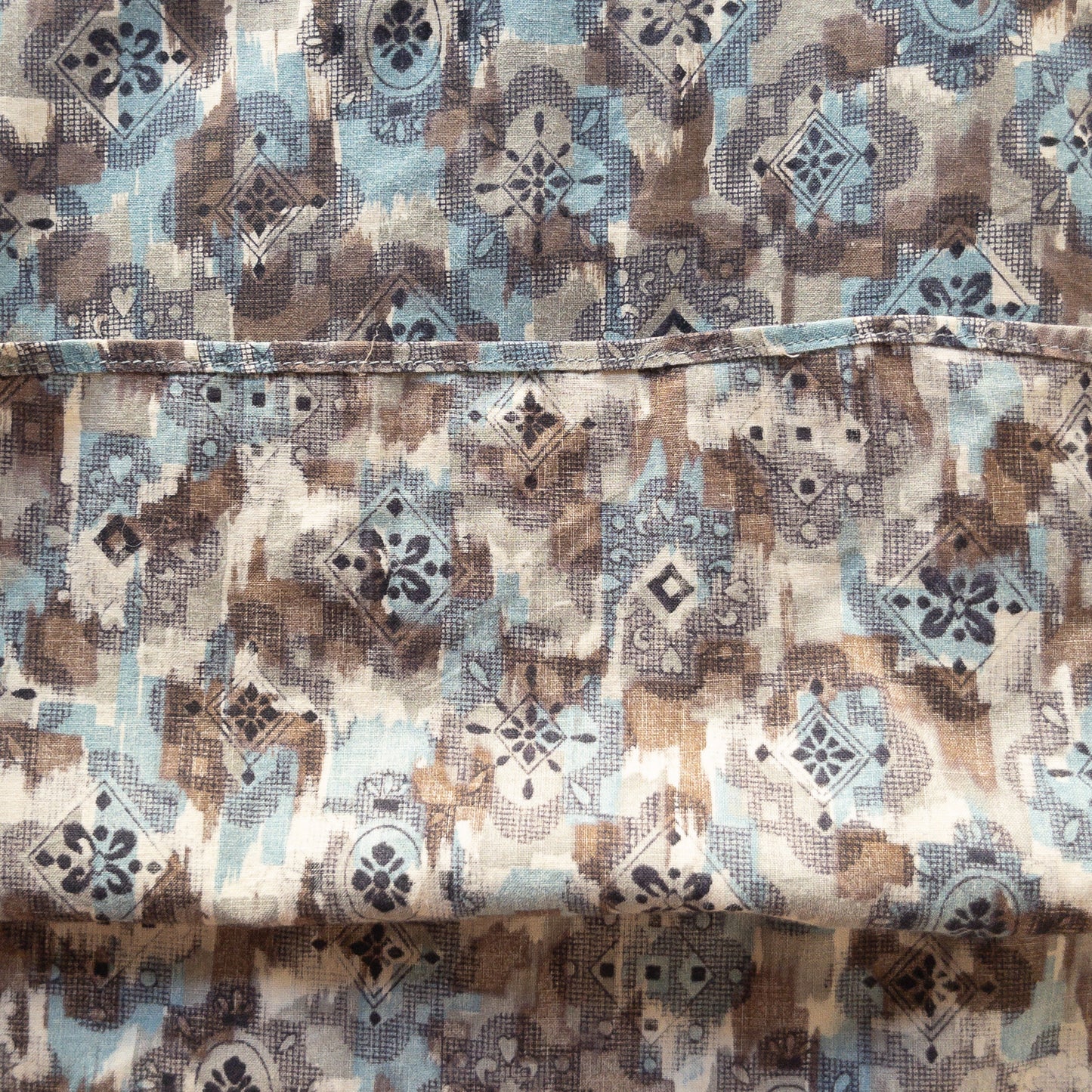 TOWNCRAFT PENNEY'S B.D. BATIK/FINE PETTERN PULLOVER SHIRTS 50-60'S VINTAGE