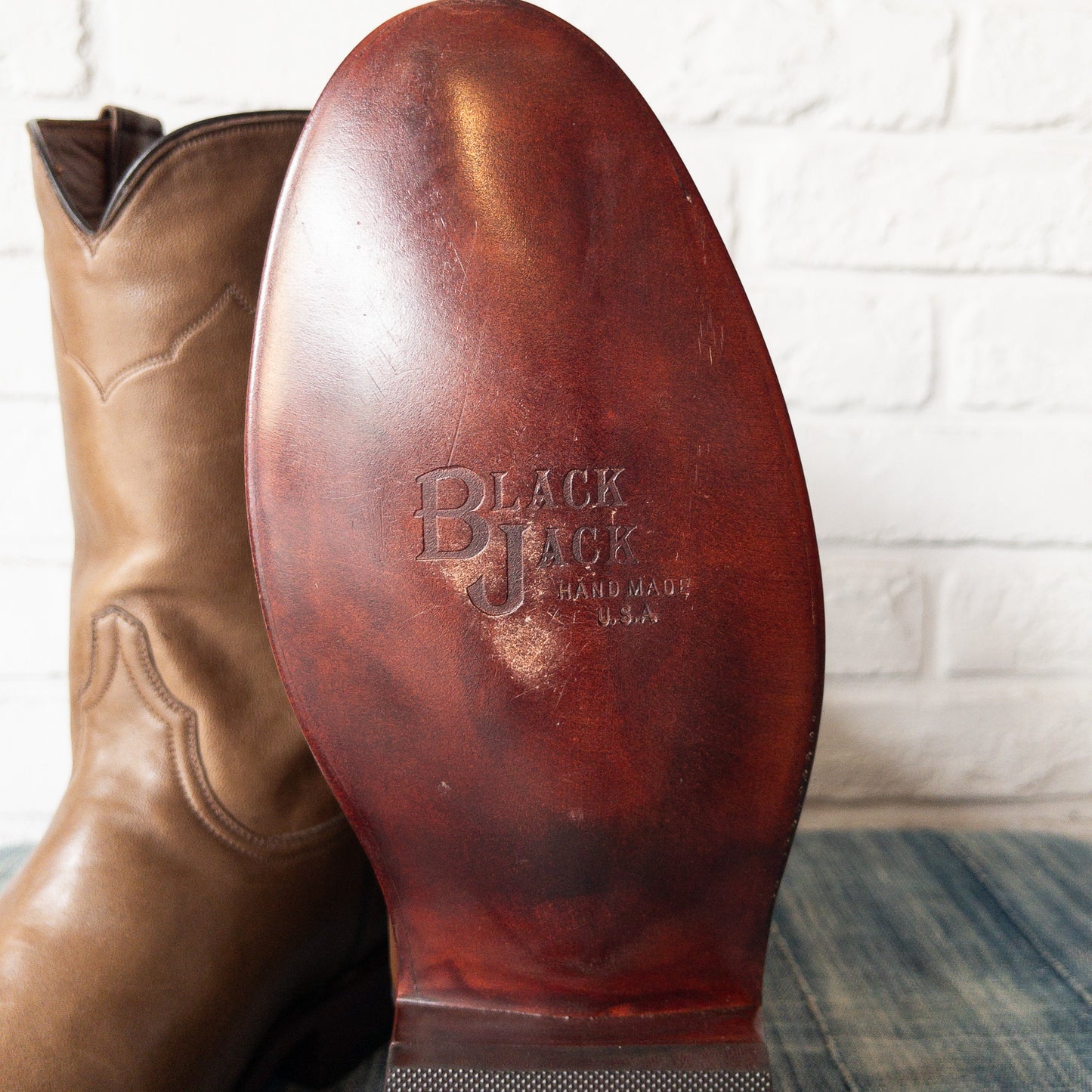 BLACK JACK BASIC ROPER BOOTS RANCH HAND TAUPE