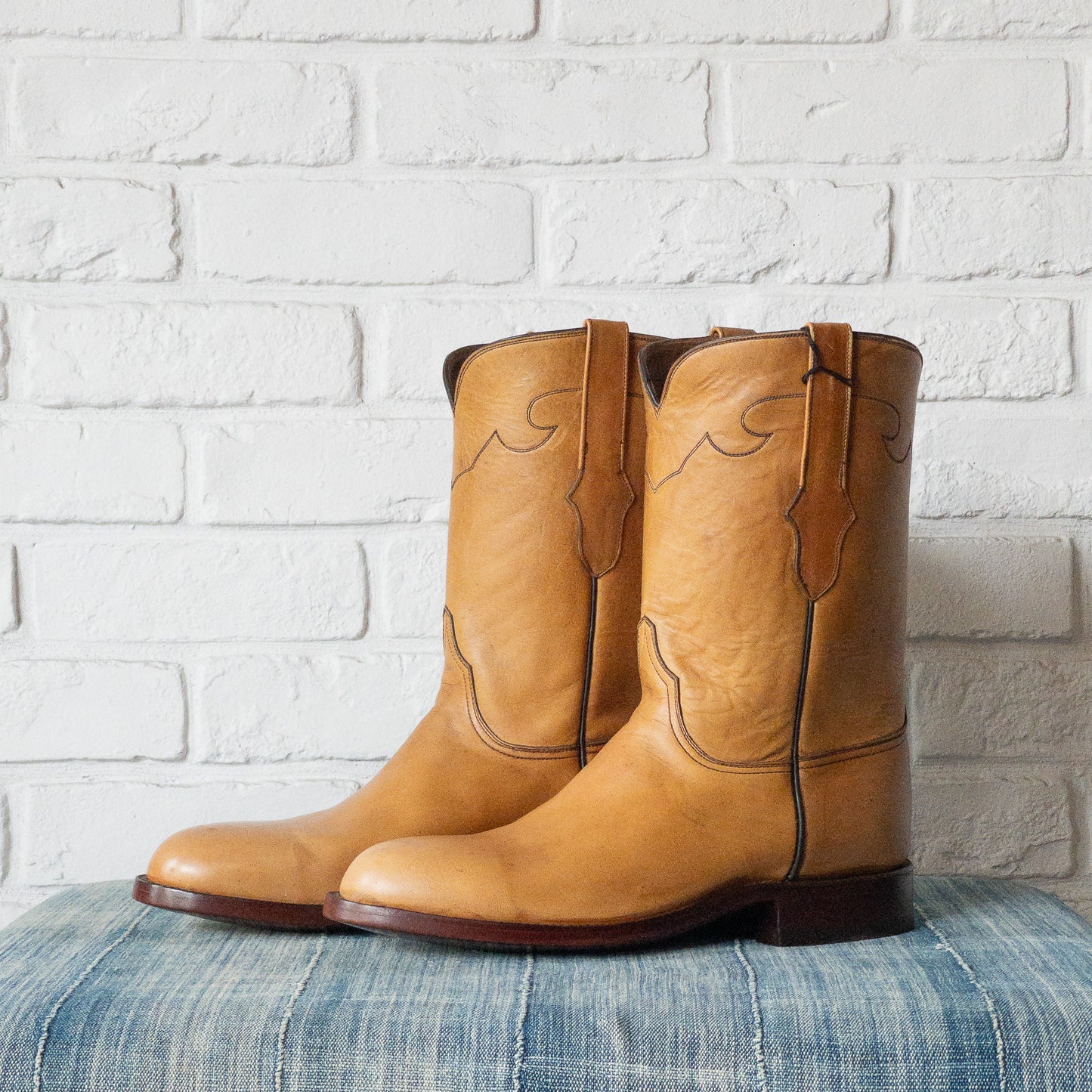 BLACK JACK BASIC ROPER BOOTS RANCH HAND HONEY