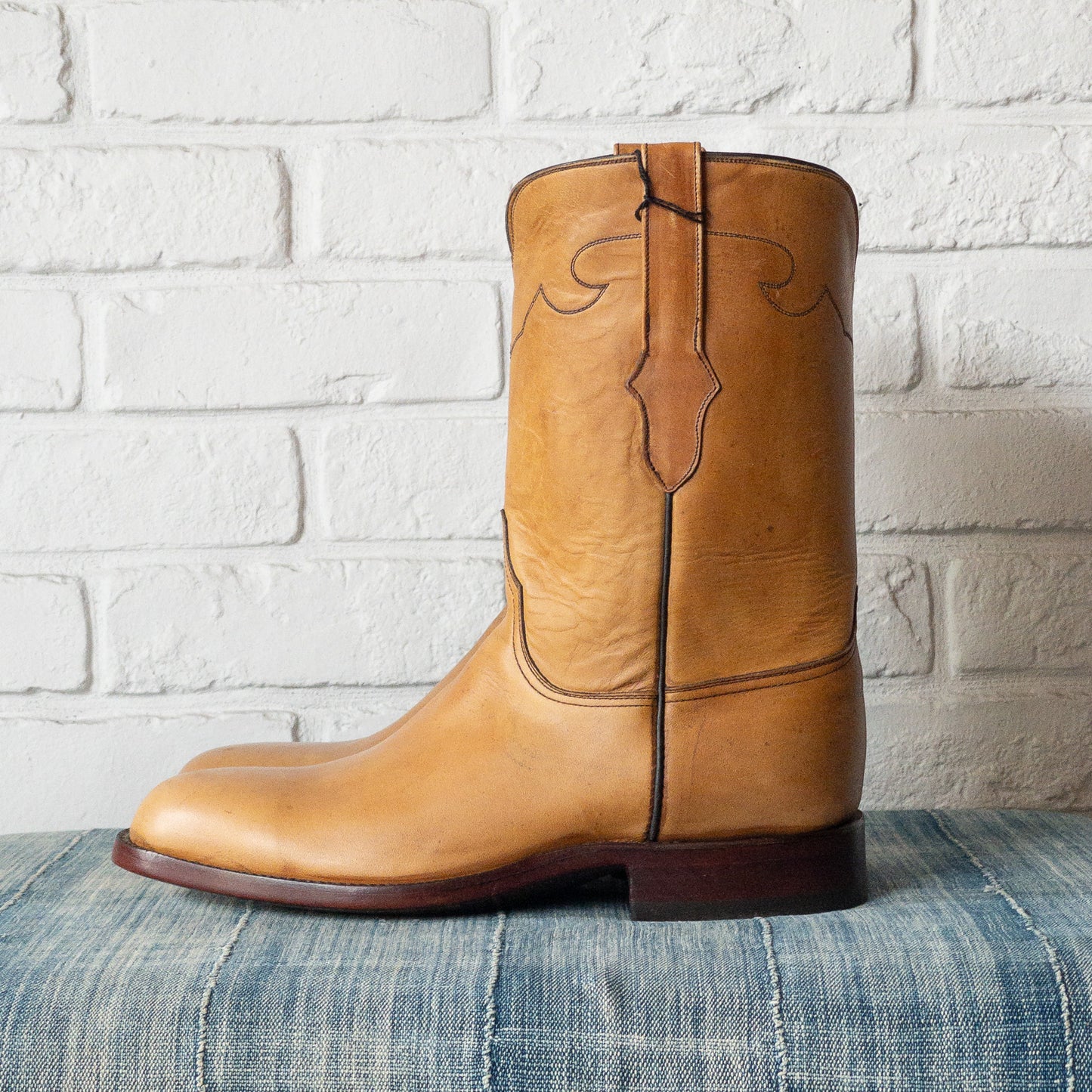 BLACK JACK BASIC ROPER BOOTS RANCH HAND HONEY