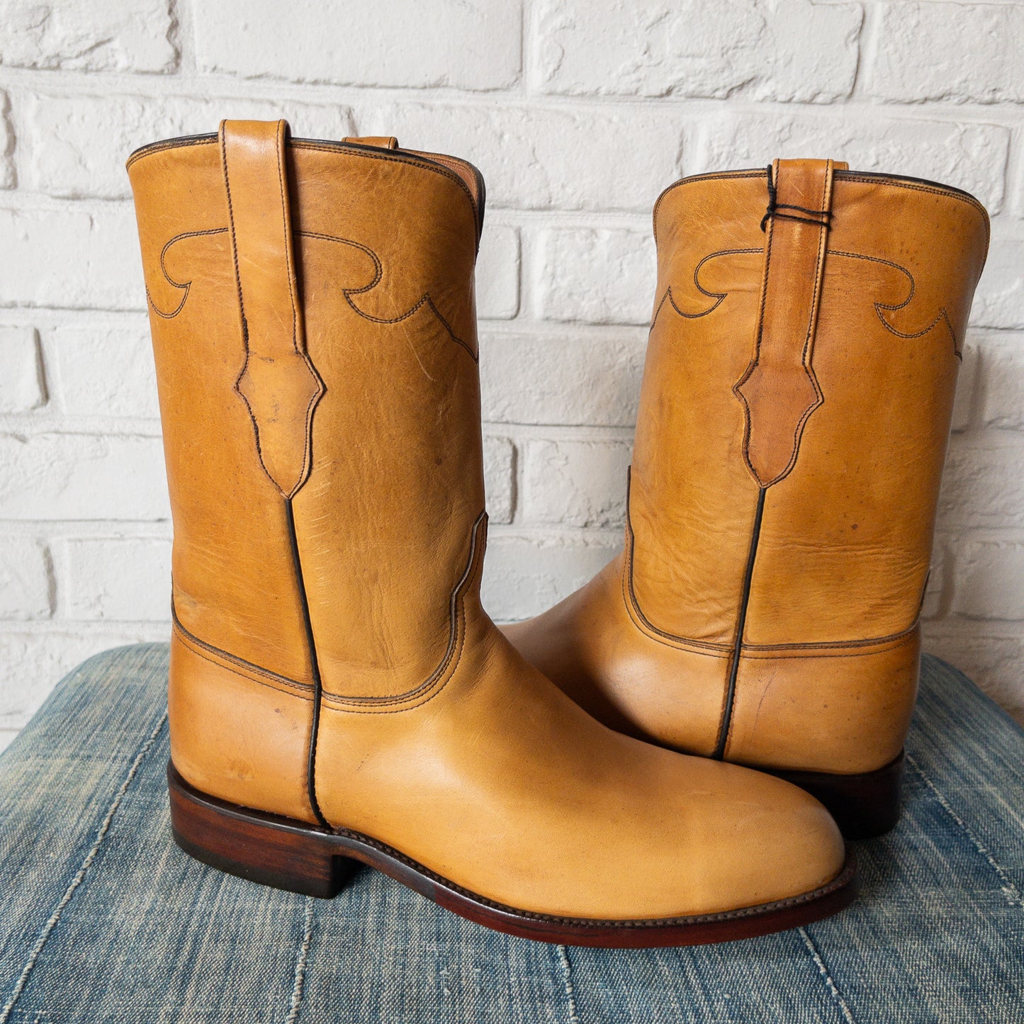 BLACK JACK BASIC ROPER BOOTS RANCH HAND HONEY