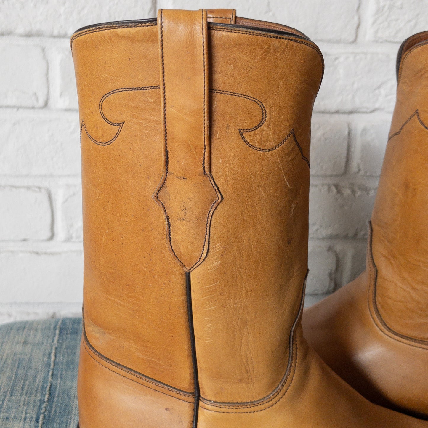 BLACK JACK BASIC ROPER BOOTS RANCH HAND HONEY