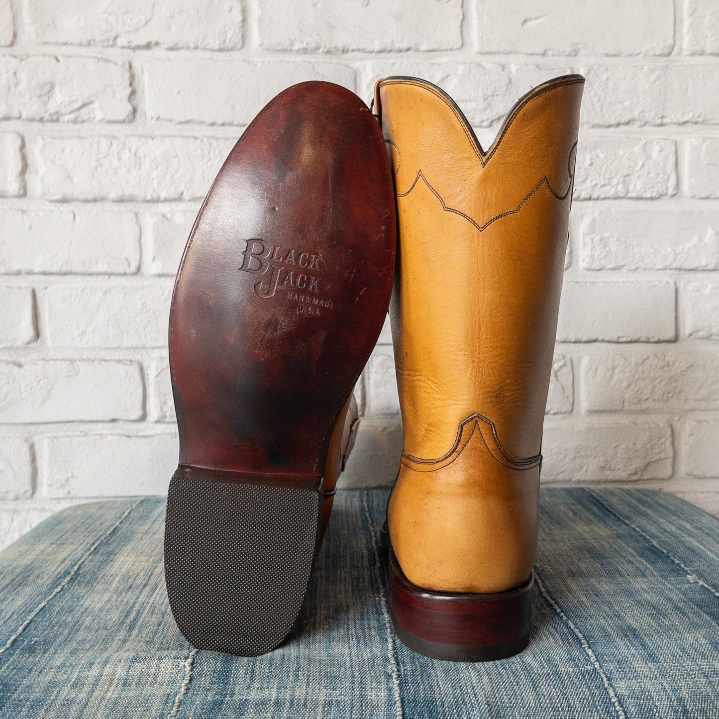 BLACK JACK BASIC ROPER BOOTS RANCH HAND HONEY