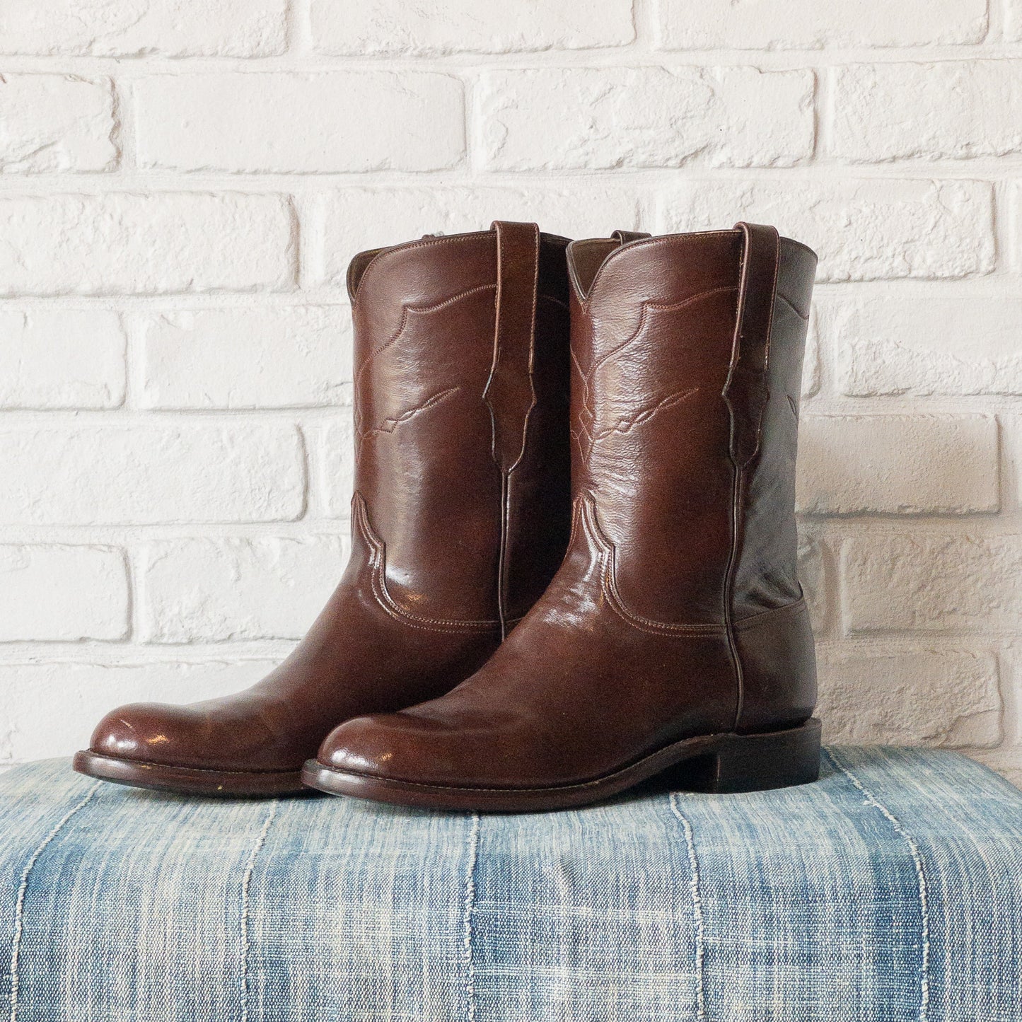 BLACK JACK BASIC ROPER BOOTS GOAT BROWN