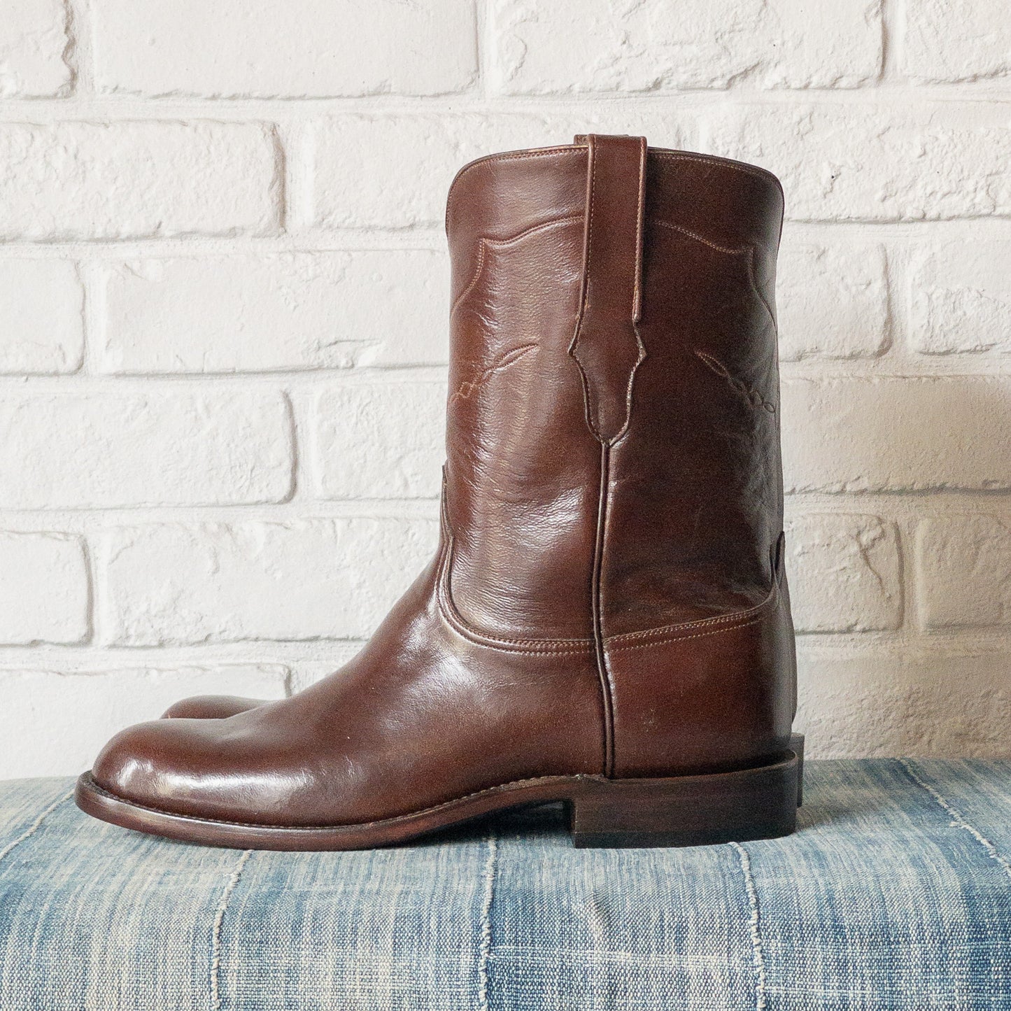 BLACK JACK BASIC ROPER BOOTS GOAT BROWN