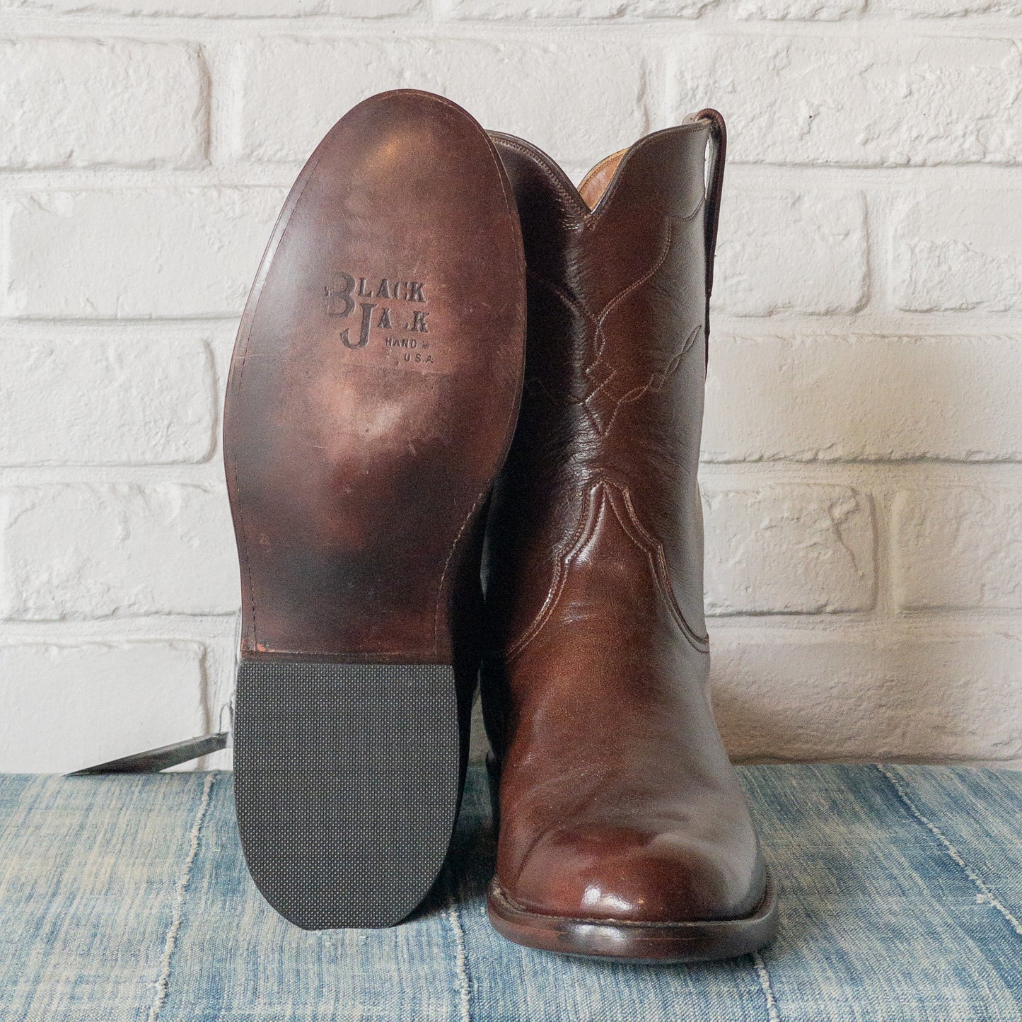 BLACK JACK BASIC ROPER BOOTS GOAT BROWN