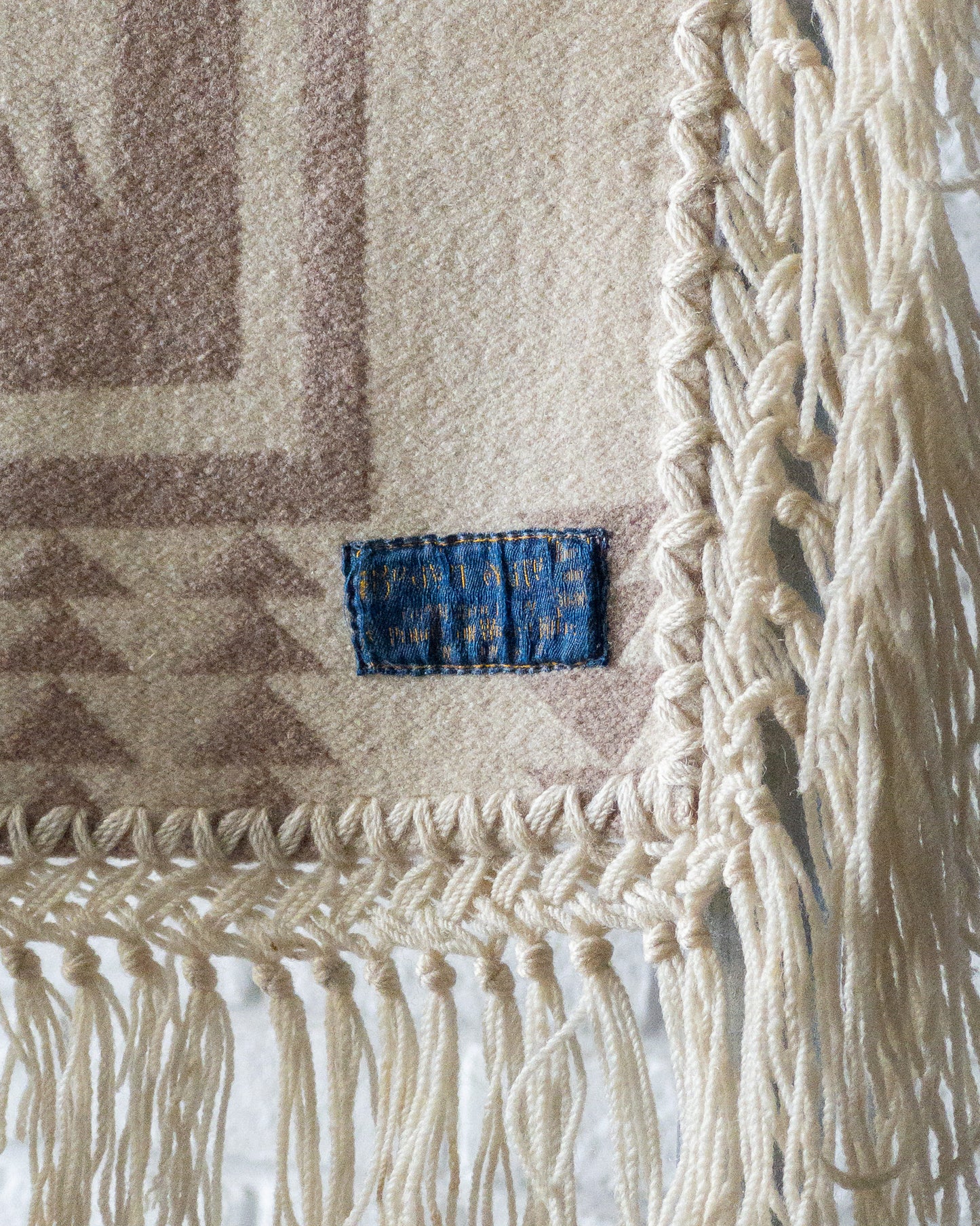 PENDLETON HARDING PATTERN WOOL BLANKET 1940'S VINTAGE