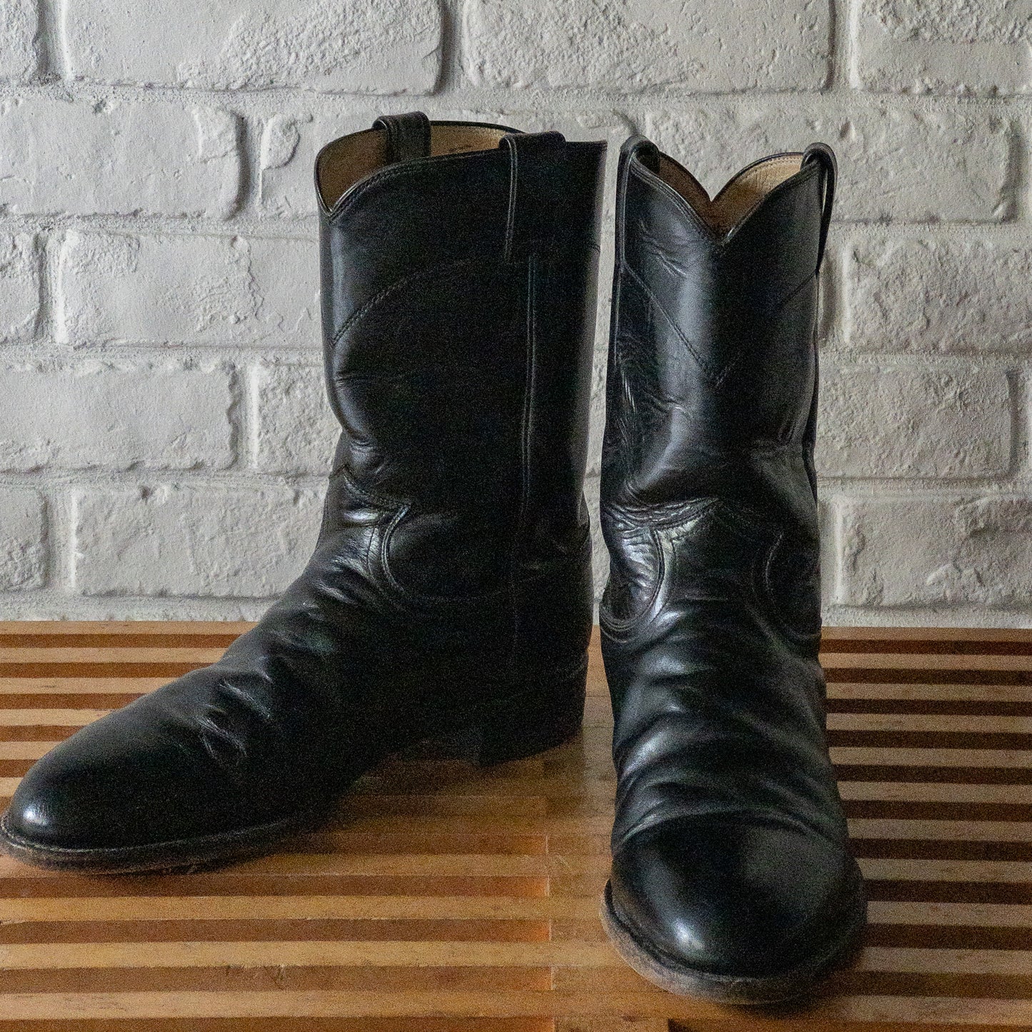JUSTIN WESTERN BOOTS 1990'S VINTAGE
