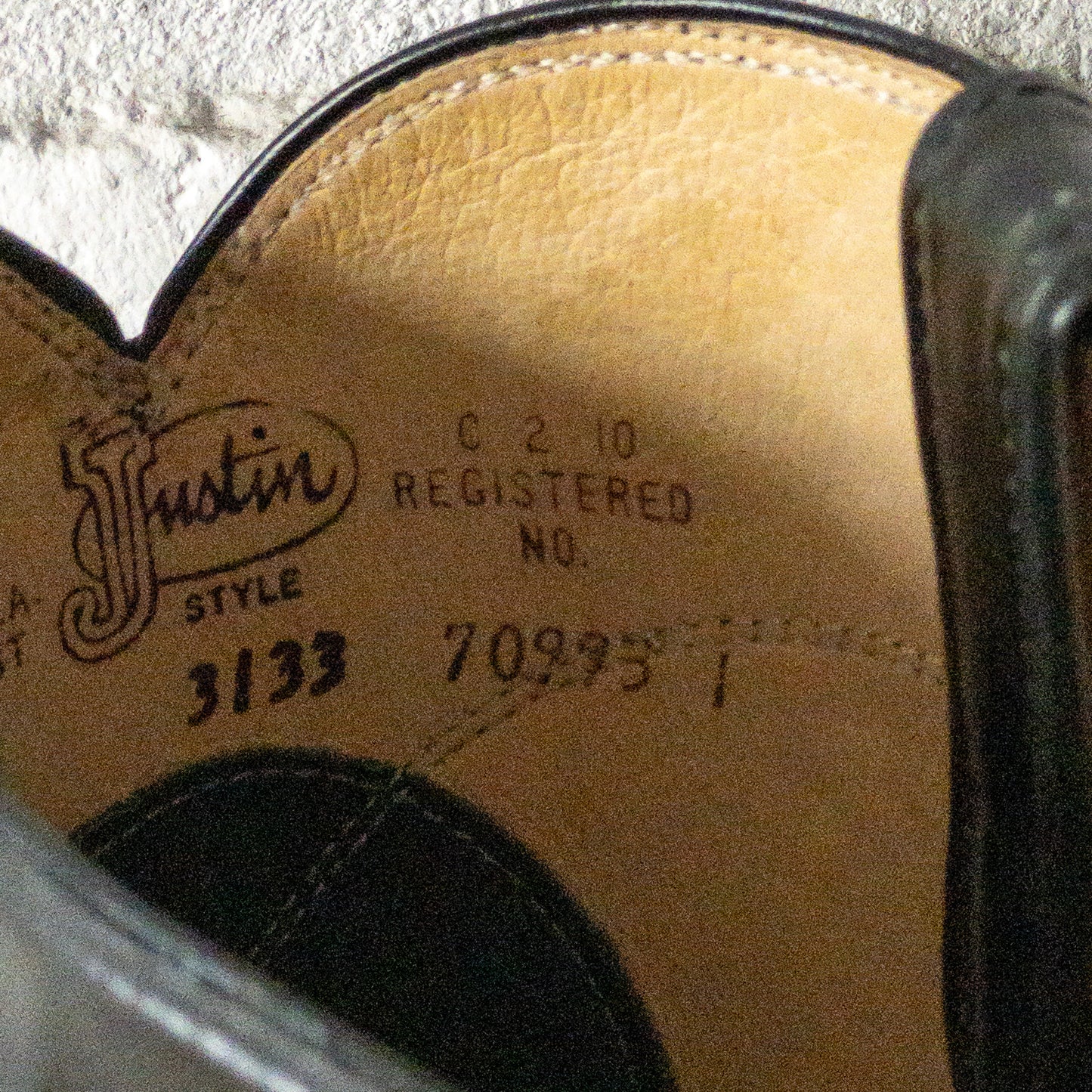 JUSTIN WESTERN BOOTS 1990'S VINTAGE
