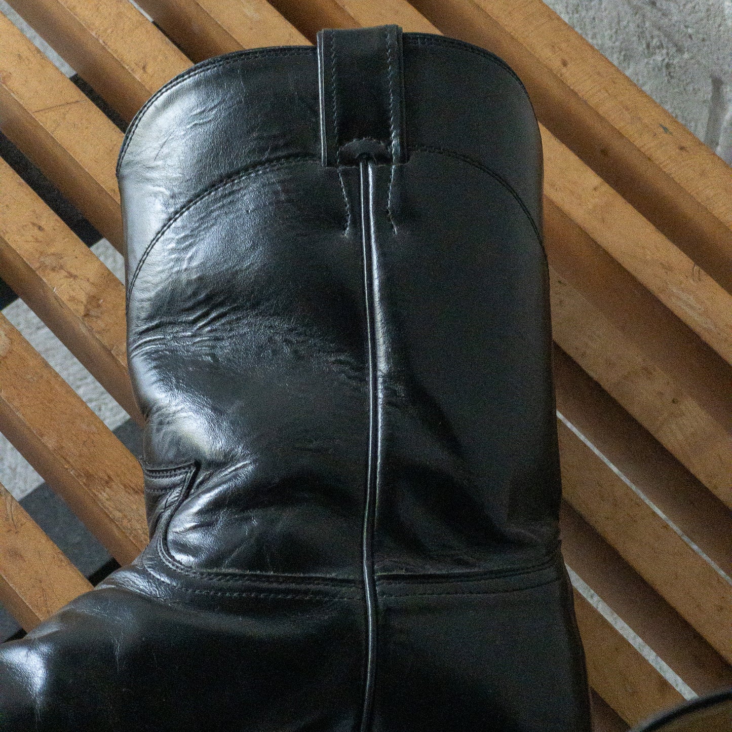 JUSTIN WESTERN BOOTS 1990'S VINTAGE