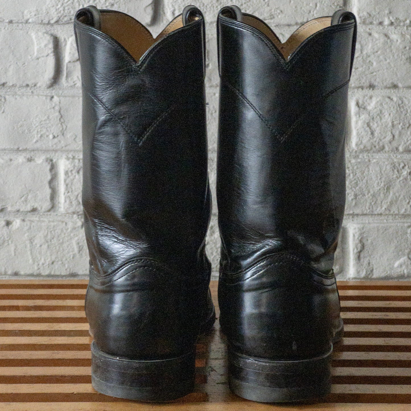 JUSTIN WESTERN BOOTS 1990'S VINTAGE