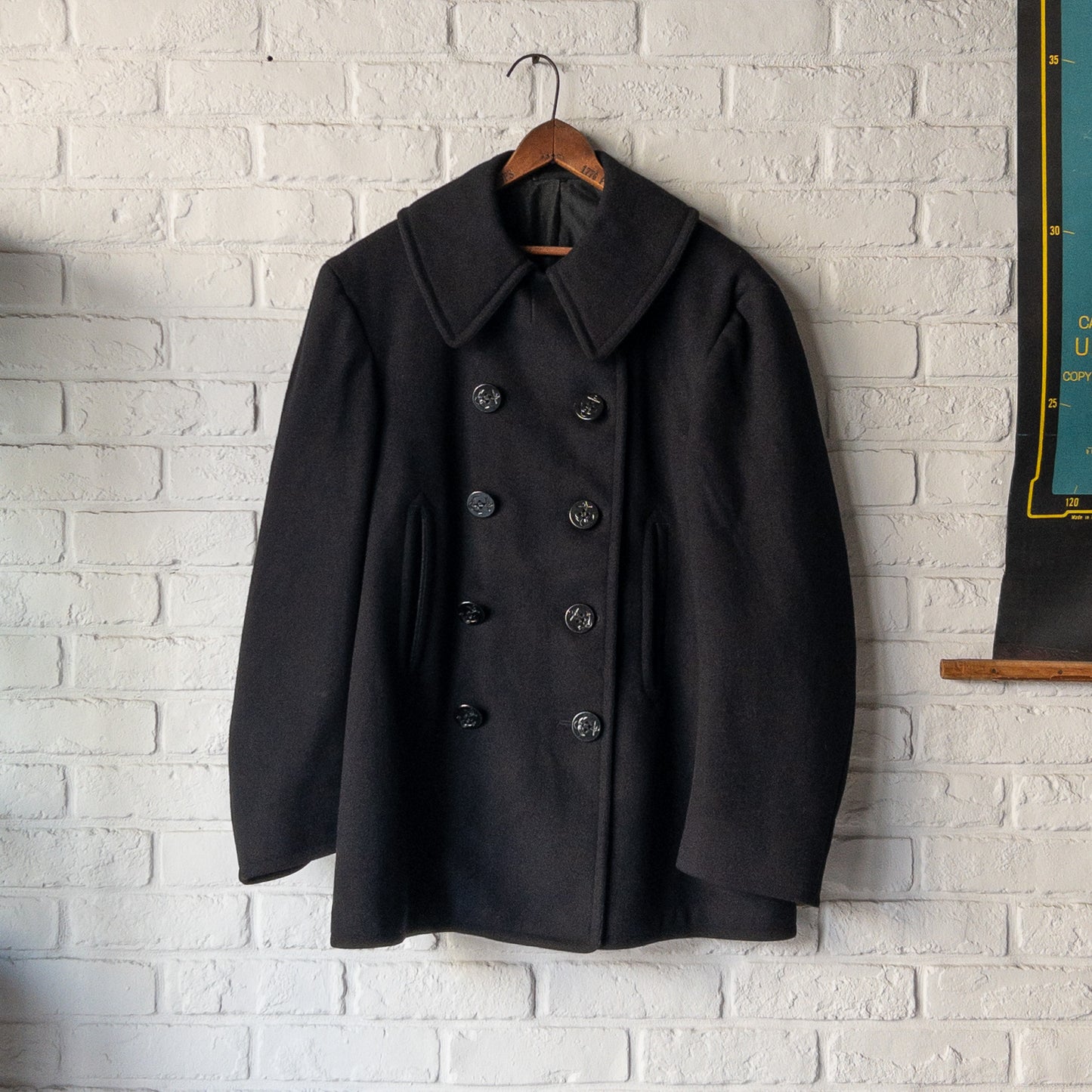 US NAVY P-COAT 1940'S VINTAGE(40)