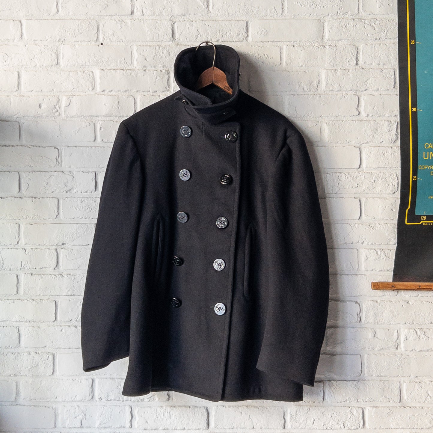US NAVY P-COAT 1940'S VINTAGE(40)