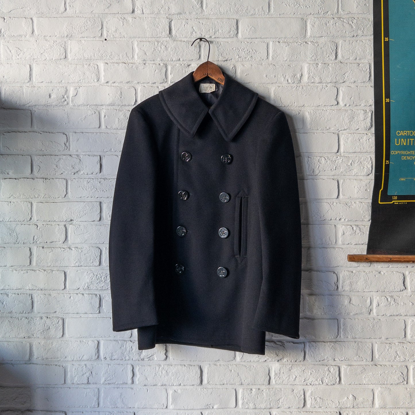 WWⅡ U.S. NAVY P-COAT 1940'S DEAD STOCK(34)