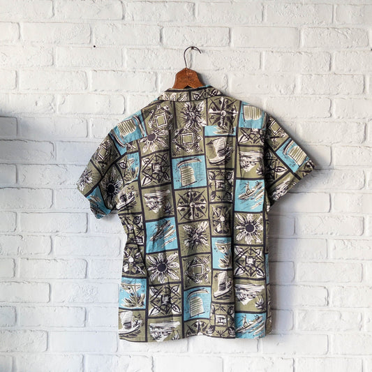 PERSONALITY RESSORT SHORT SLEEVE SHIRTS 50'S VINTAGE
