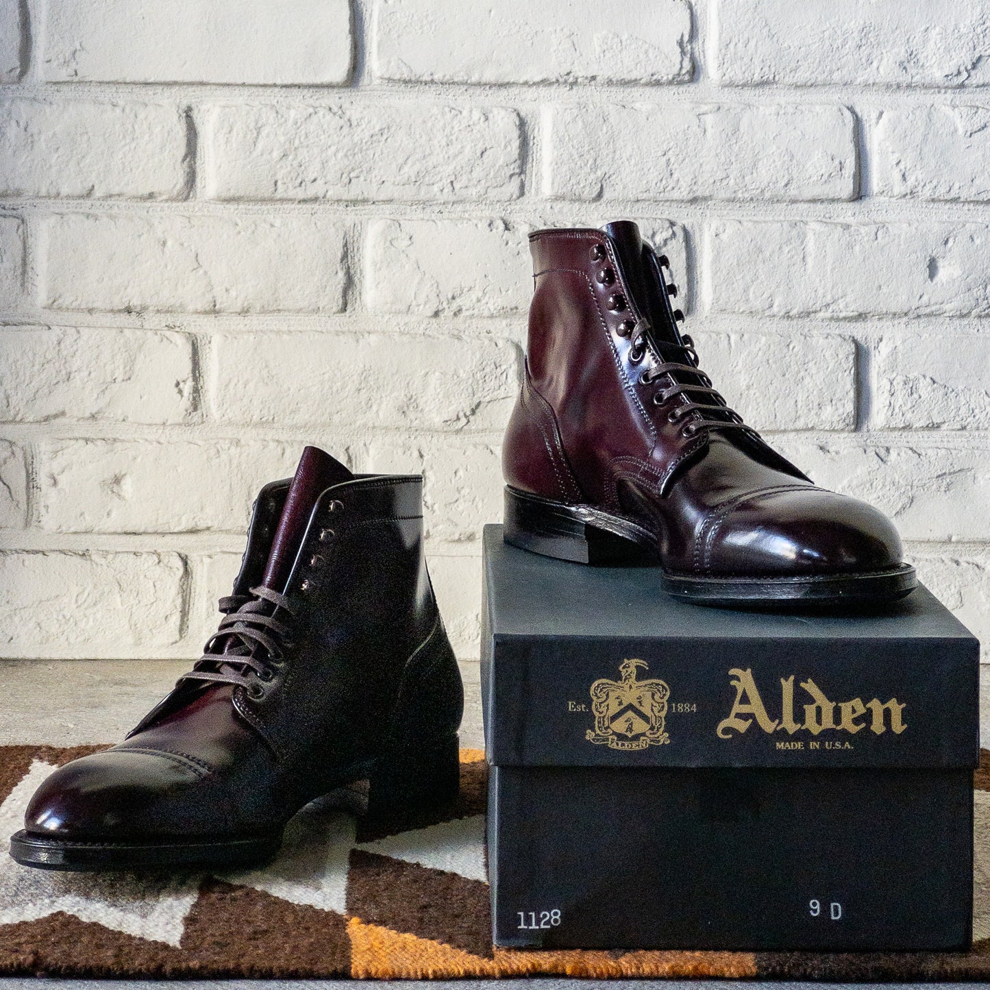 ANATOMICA by ALDEN CAP-TOE BOOTS 1128