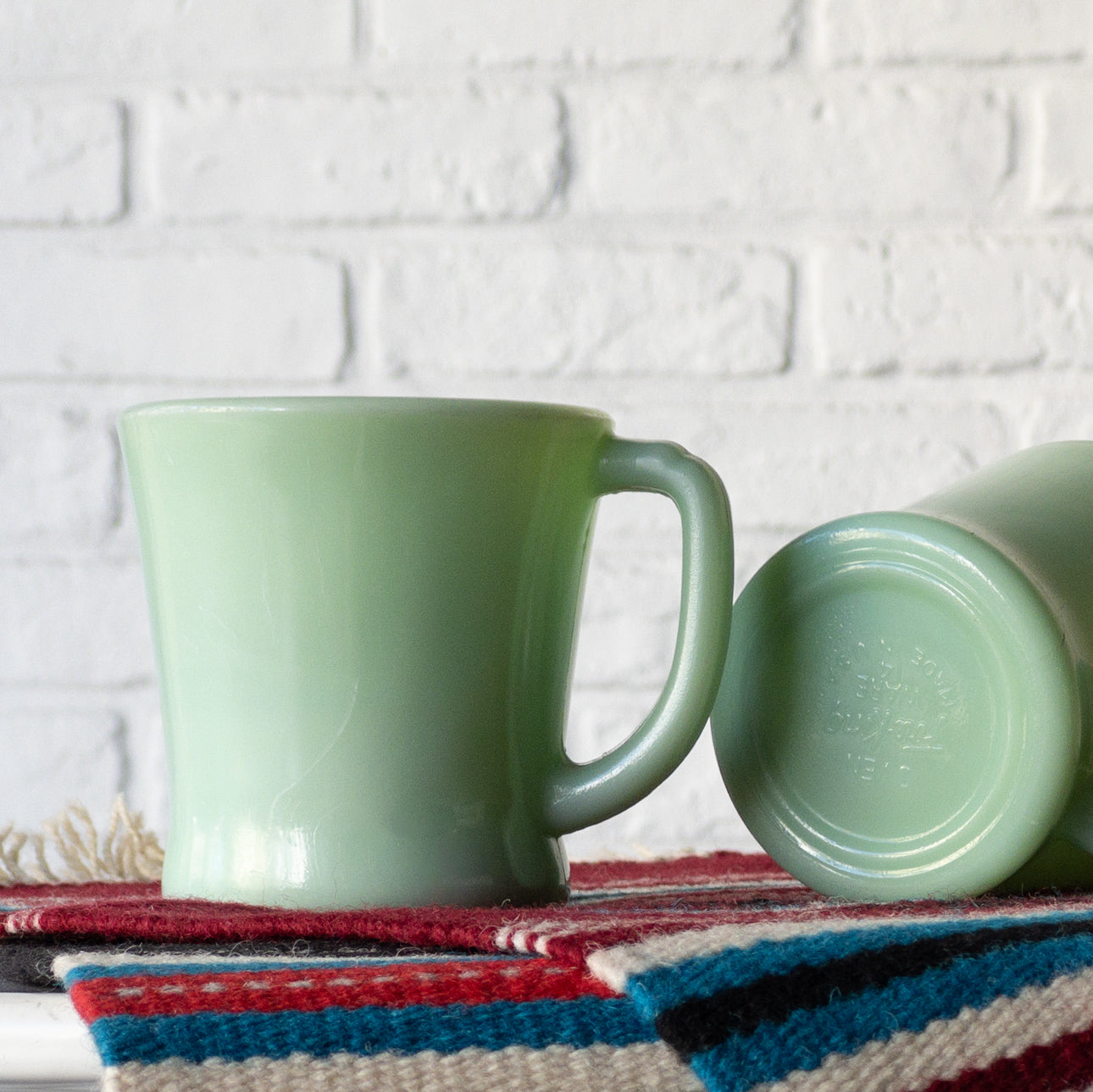 FIRE KING D HANDLE MUG JADE-ITE 1956-61'S VINTAGE