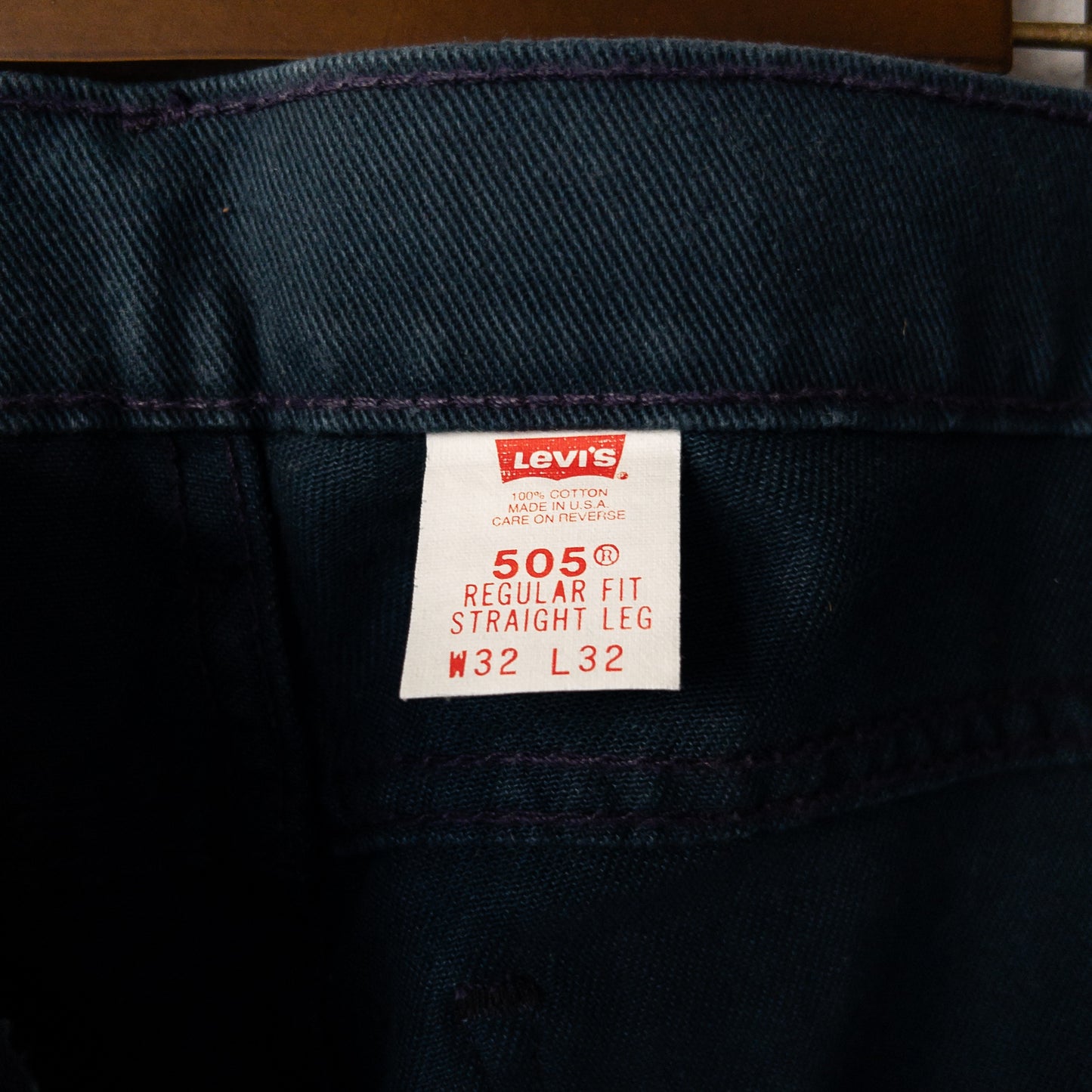 LEVI'S 505 COLOR DENIM 90's DEAD STOCK (W32L32)