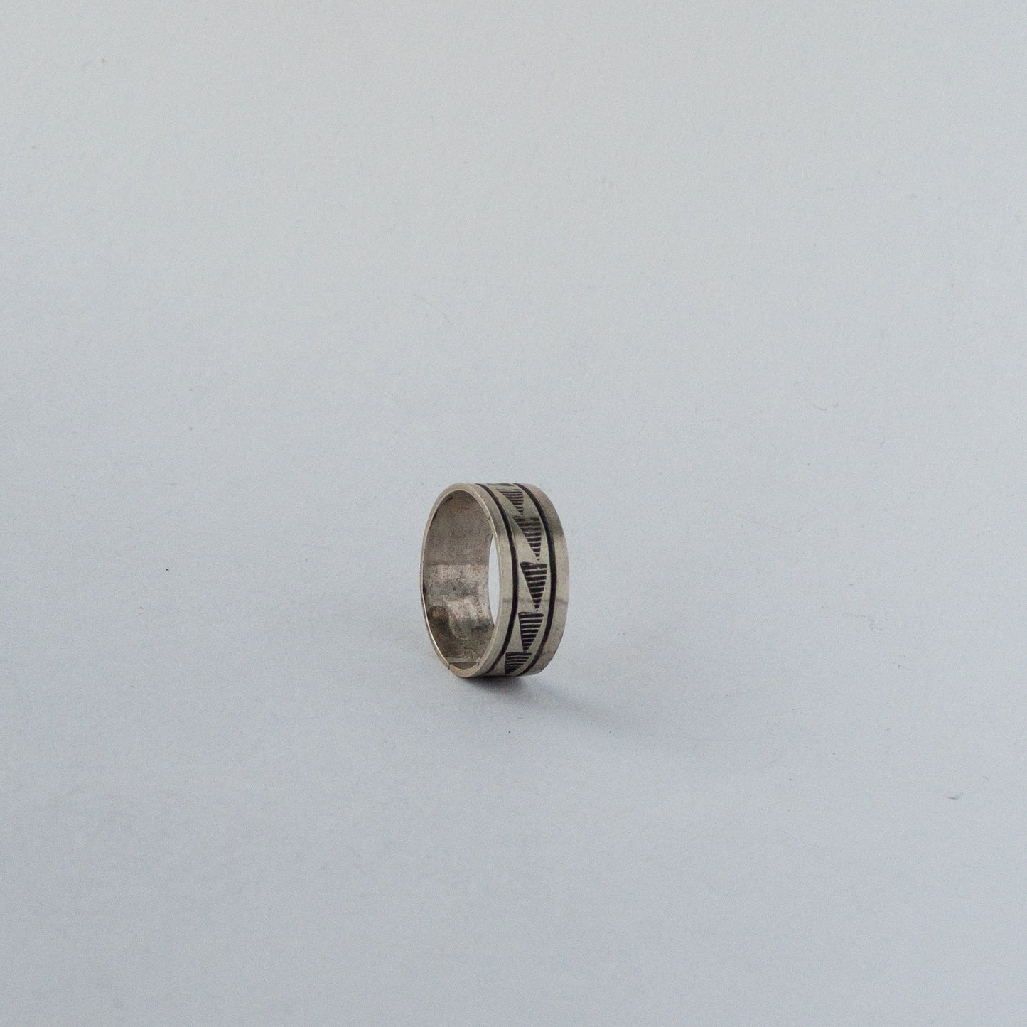 NAVAJO SILVER RING(#25) by RICK ENRIQUEZ var.5
