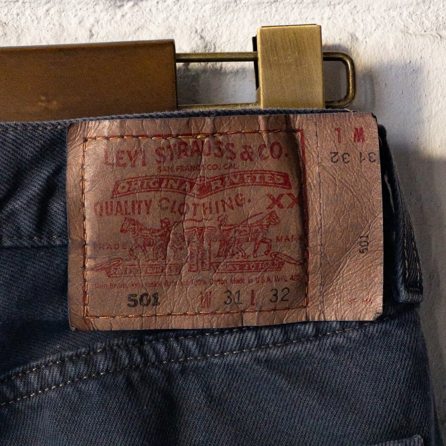 LEVI'S 501 OVERDYE COLOR DENIM 94's DEAD STOCK (W31L32)