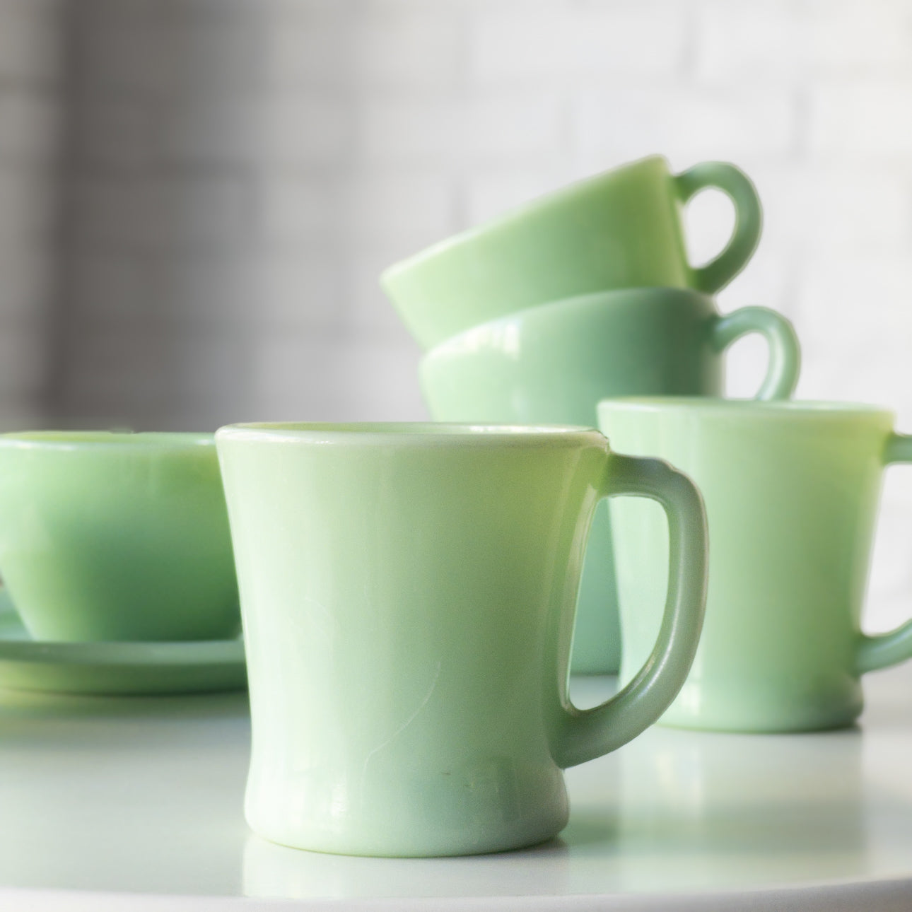 FIRE KING D HANDLE MUG JADE-ITE 1956-61'S VINTAGE